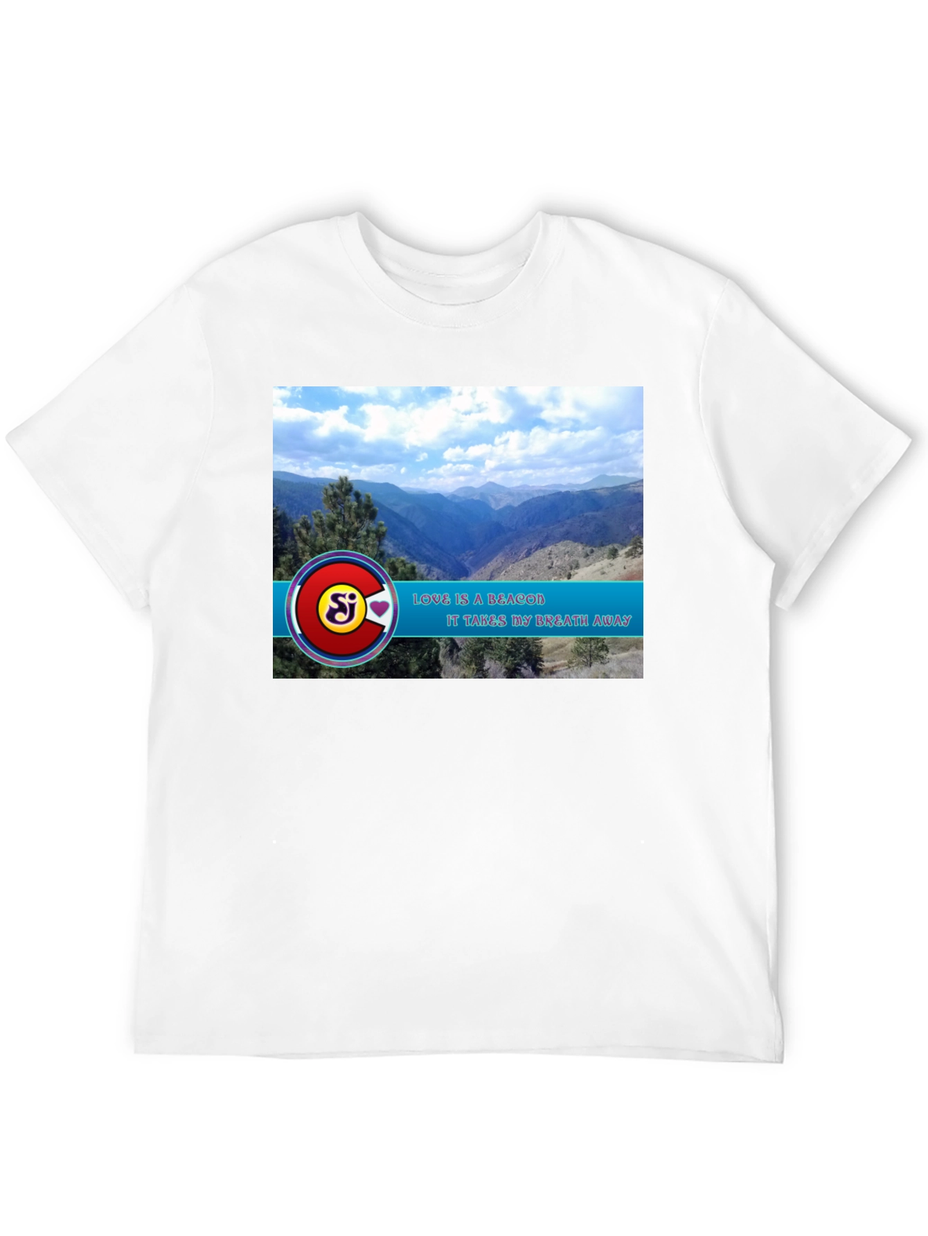 Black Scenic Mountain View Graphic Tee view 12