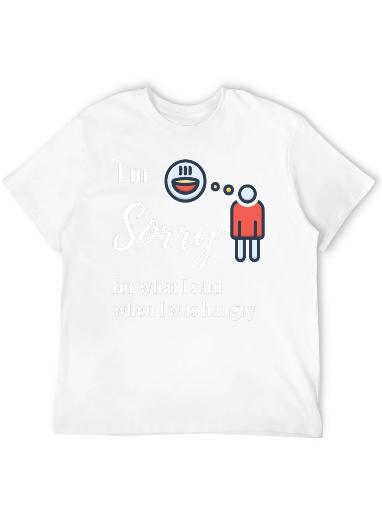 Black Funny "Hangry" Graphic Tee - I'm Sorry Shirt view 12