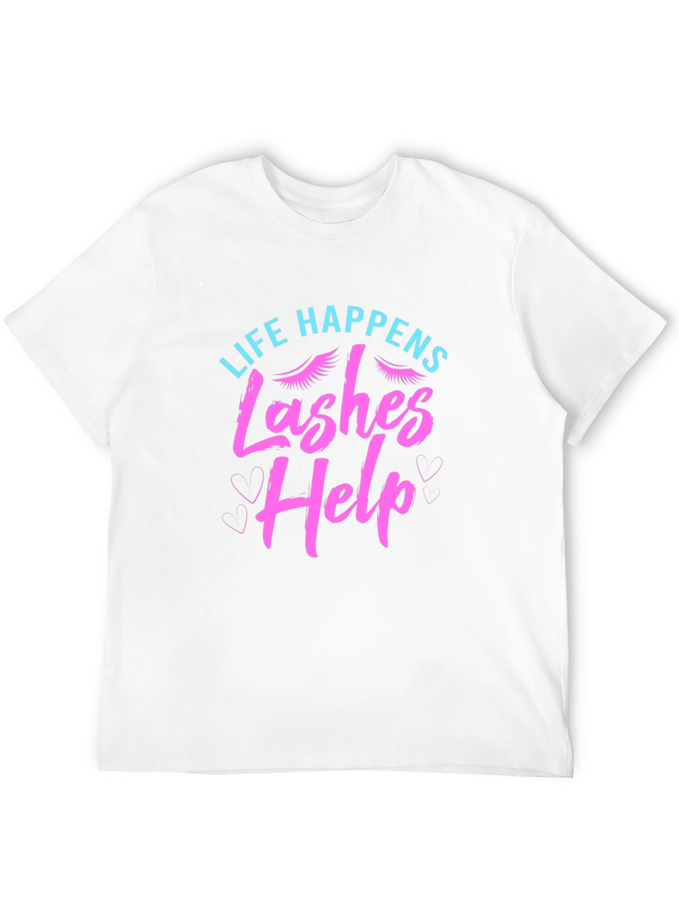 Black Life Happens Lashes Help Graphic T-Shirt view 12