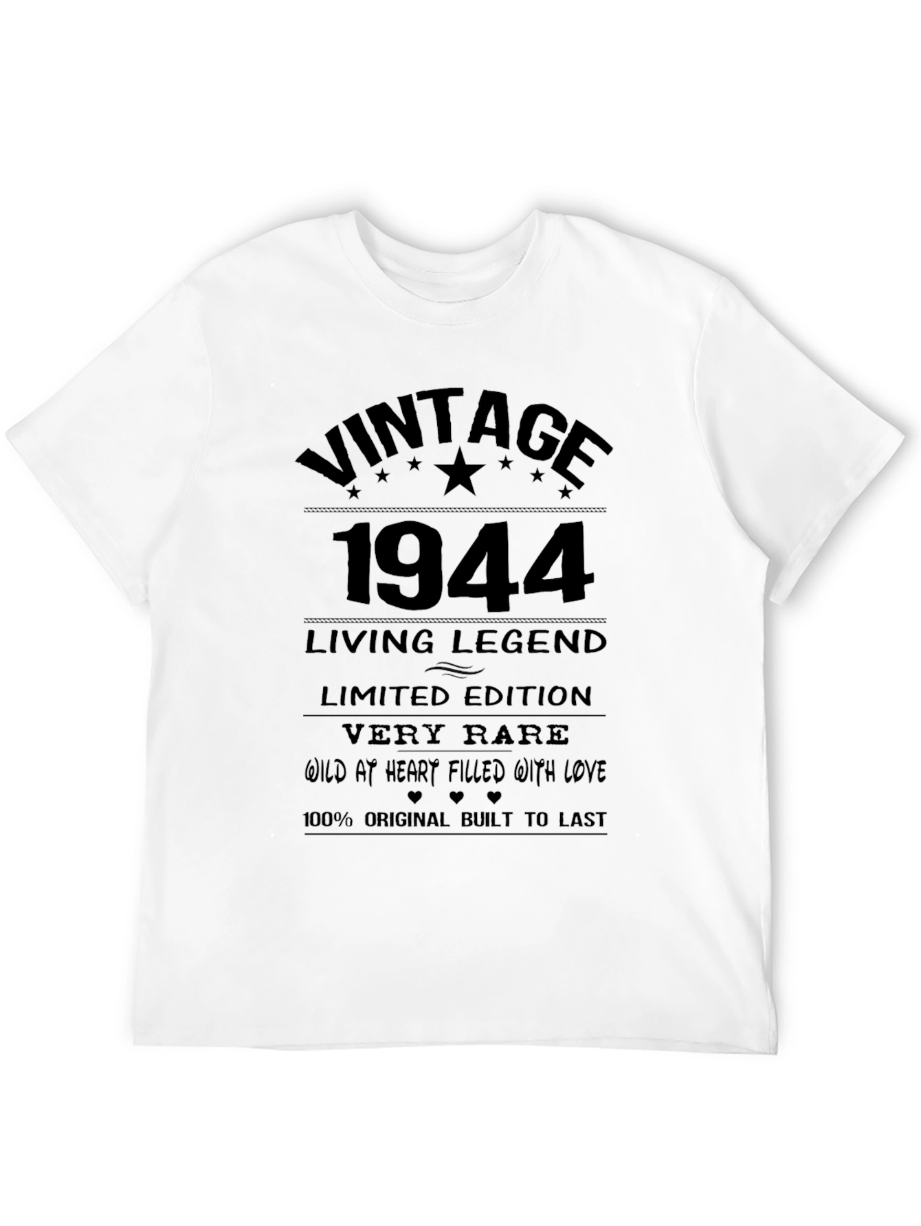 Black Vintage 1944 Living Legend T-Shirt view 12