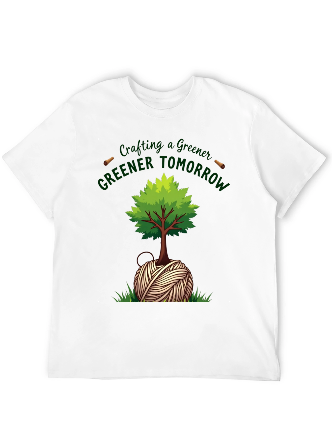 Black Crafting a Greener Tomorrow T-Shirt view 12