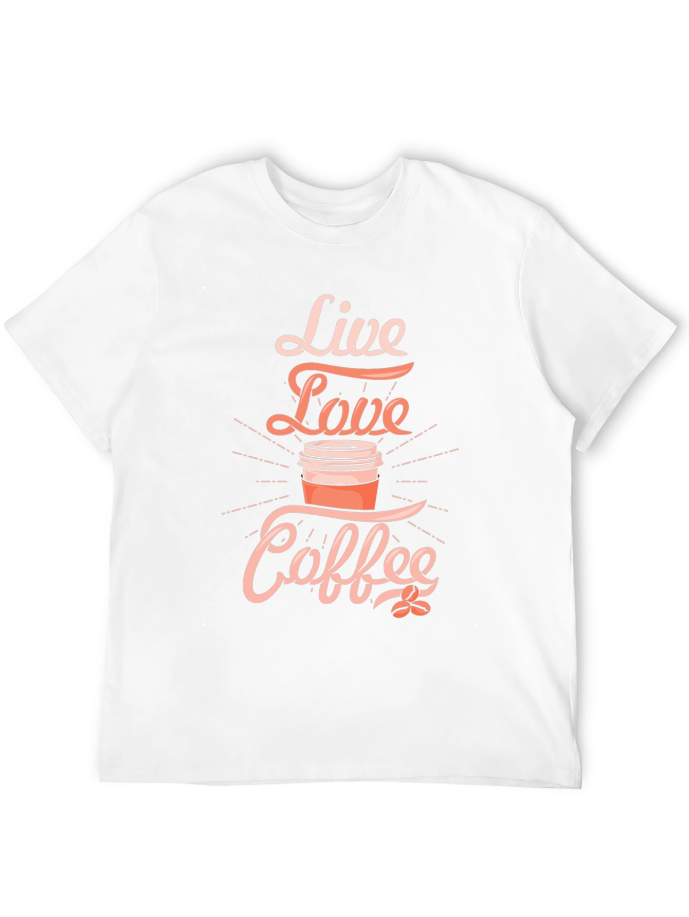 Black Live Love Coffee Black T-Shirt view 12