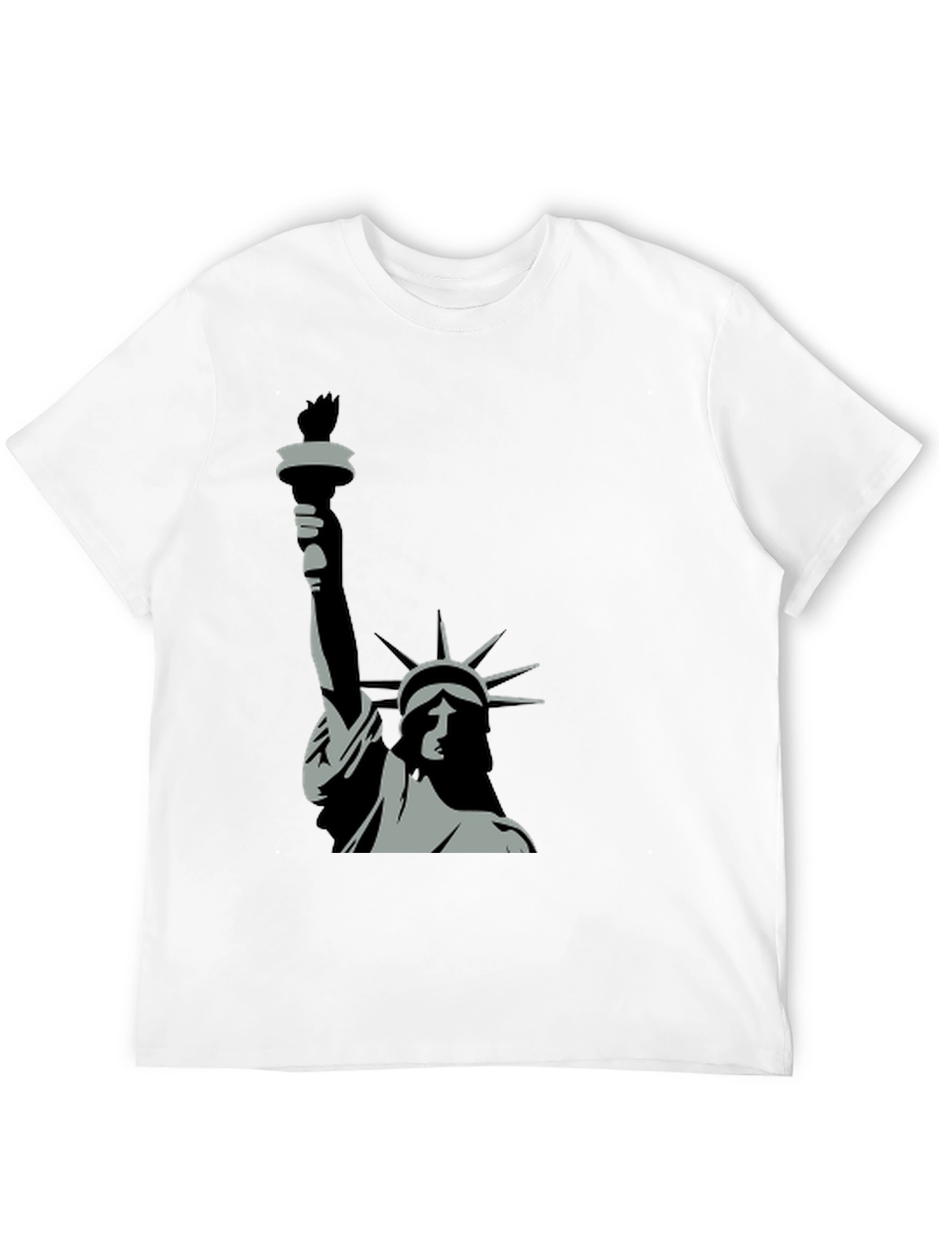 Black Statue of Liberty Graphic Tee - Black view 12