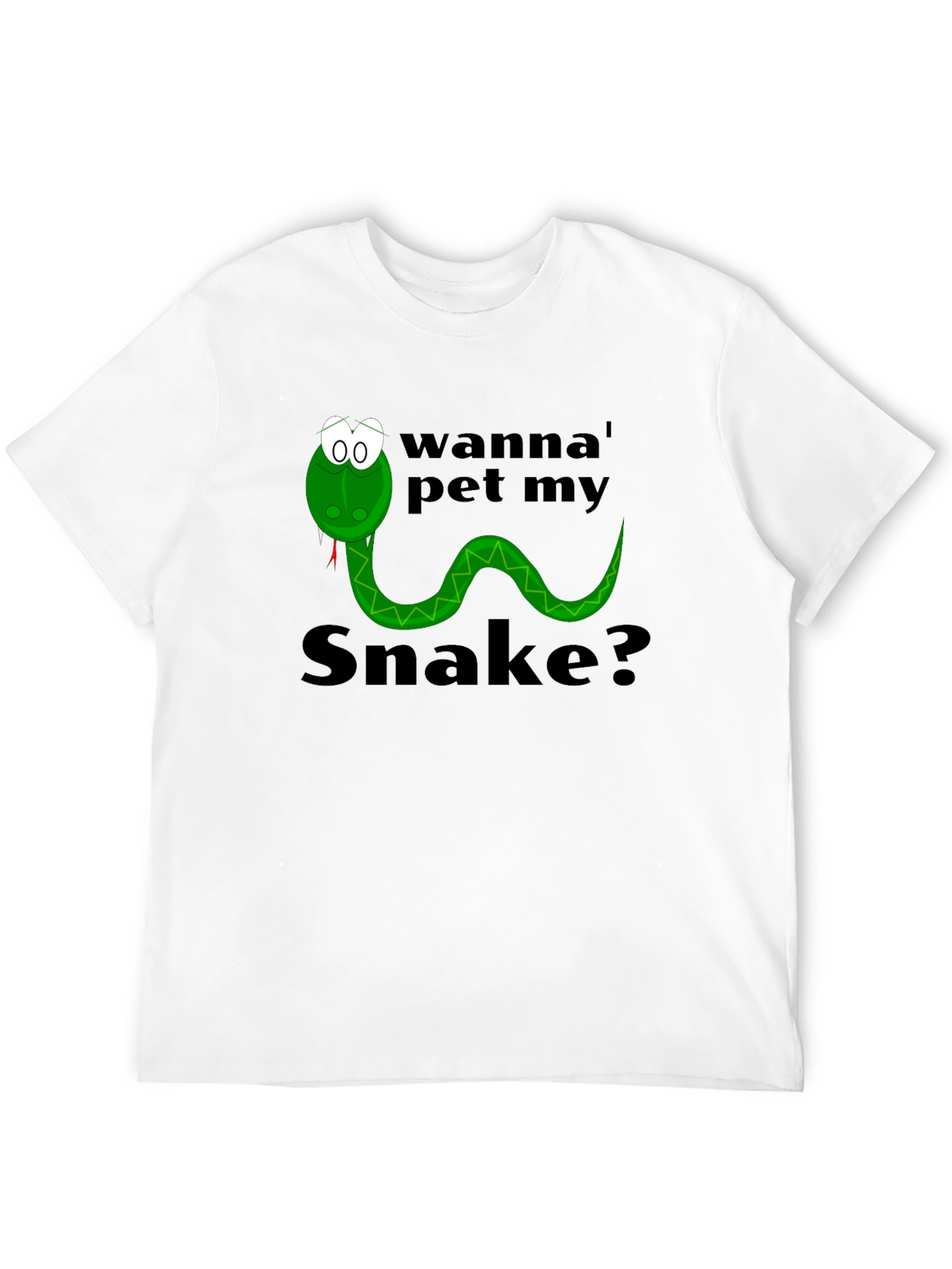 Black Wanna Pet My Snake? Funny Graphic Tee view 12