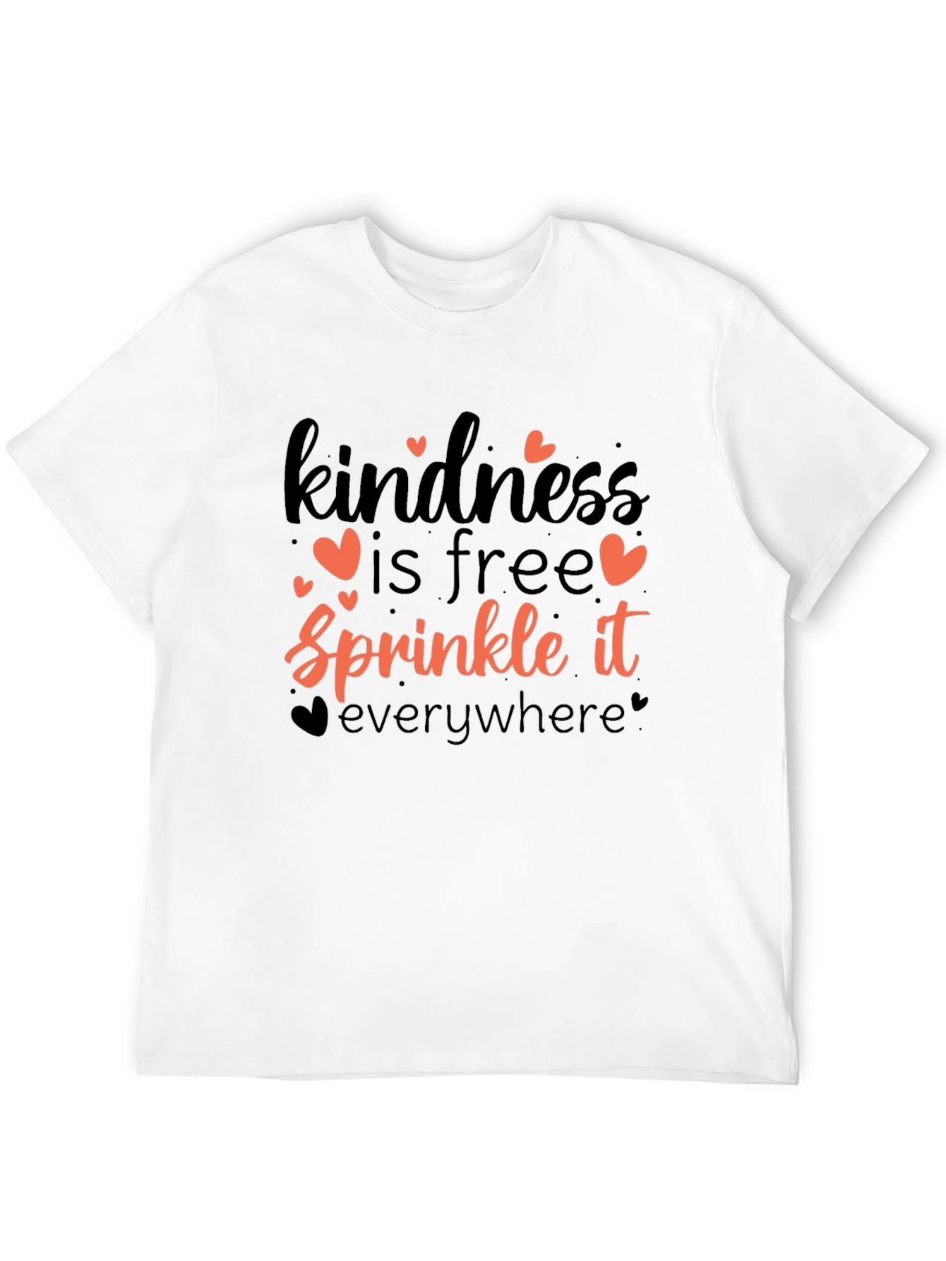 Black Kindness Sprinkle Tee -  Motivational Shirt view 12
