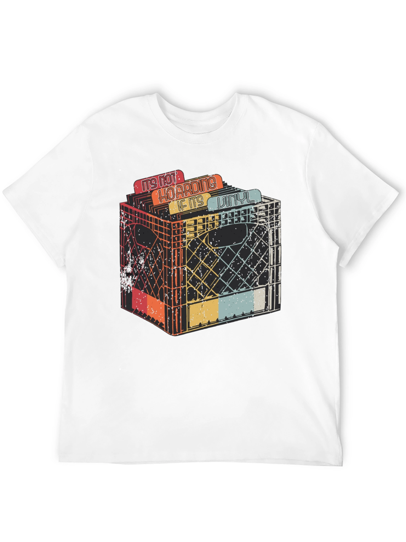 Vinyl Record Collector T-Shirt - Hoarding Graphic Tee - 12