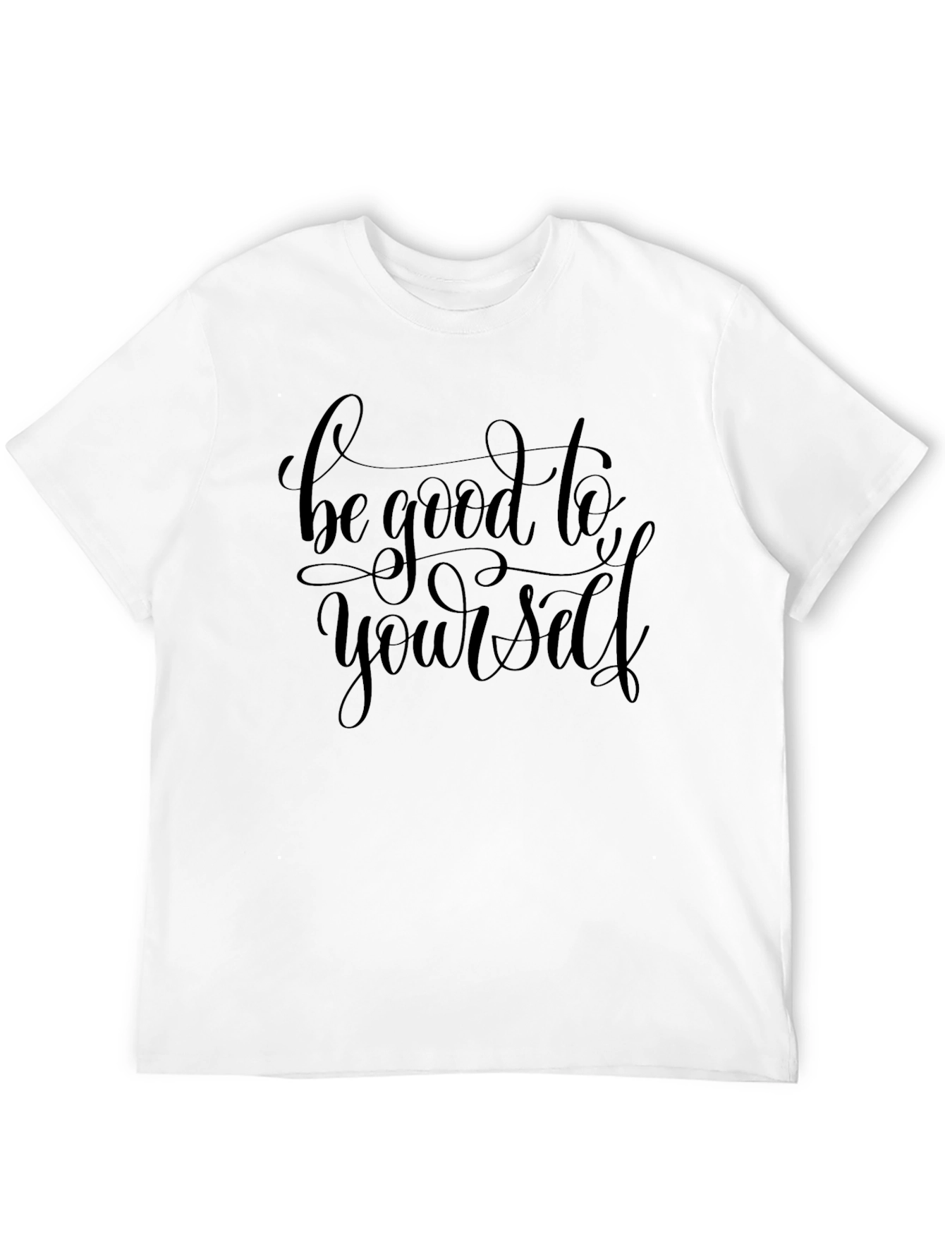 Black Be Good To Yourself - Black Graphic T-Shirt view 12