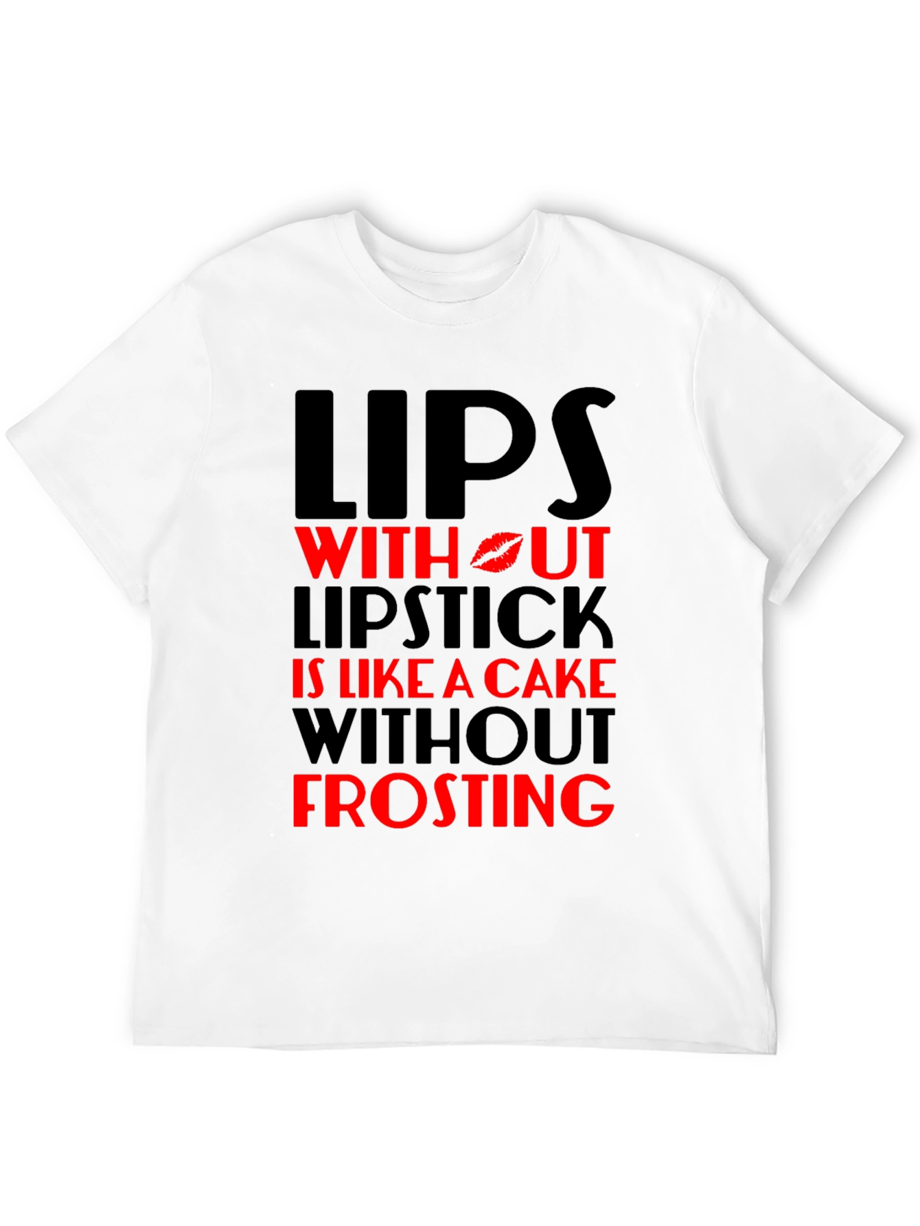Black Lips Without Lipstick T-Shirt - Cake & Frosting view 12