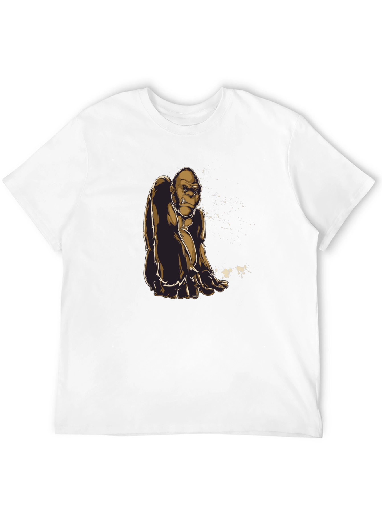 Black Gorilla Graphic Tee - Premium Black Cotton Shirt view 12