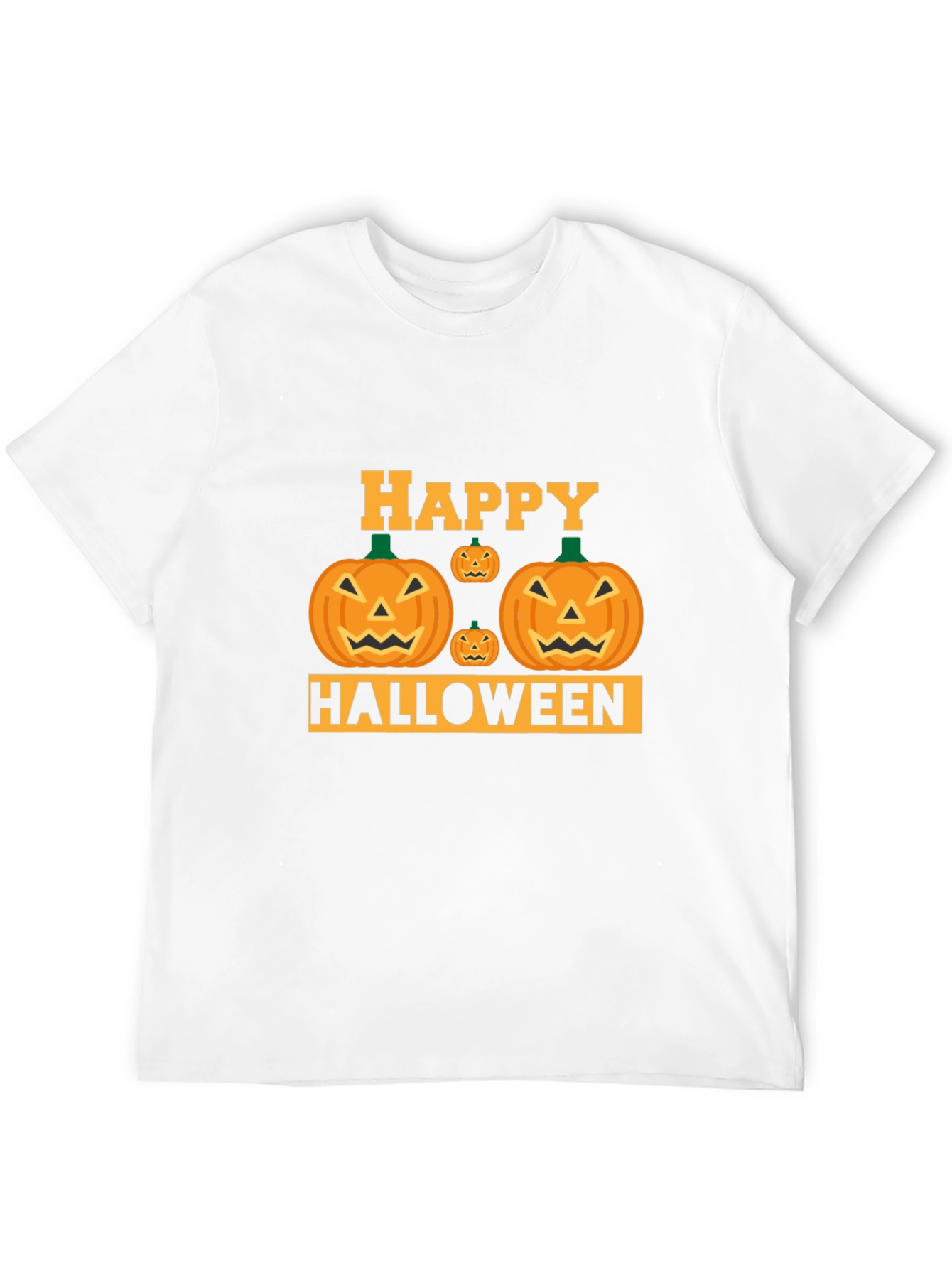 Black Happy Halloween Pumpkin T-Shirt view 12