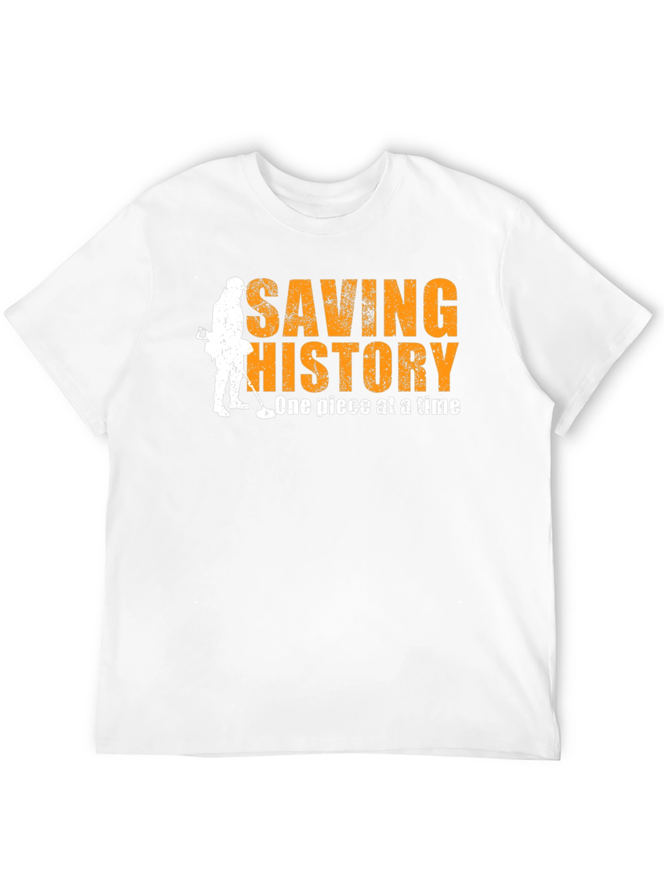 Black Saving History T-Shirt - Metal Detecting Tee view 12