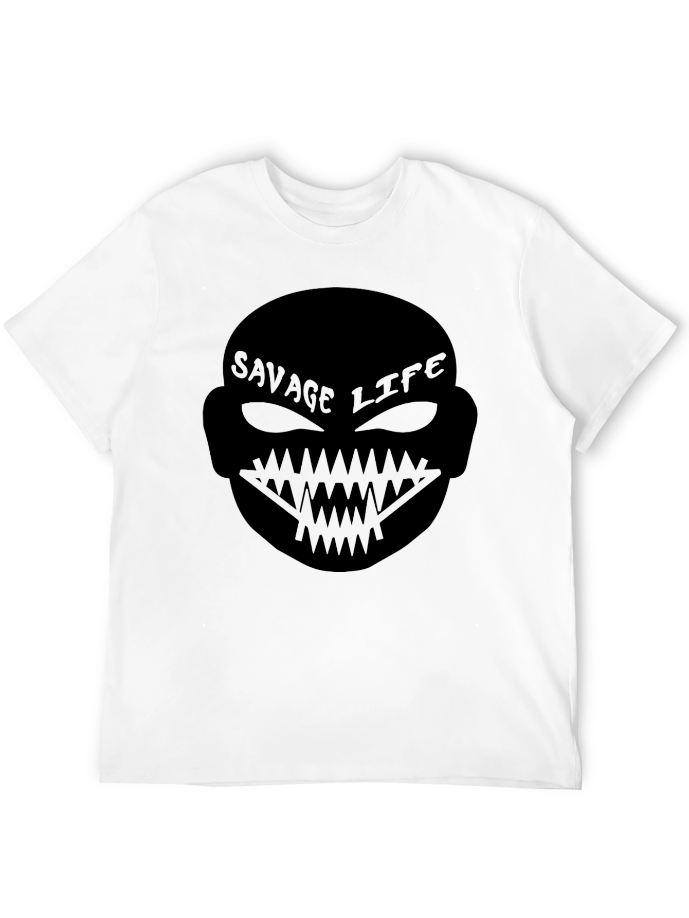 Black Savage Life Graphic T-Shirt - Bold Statement Tee view 12