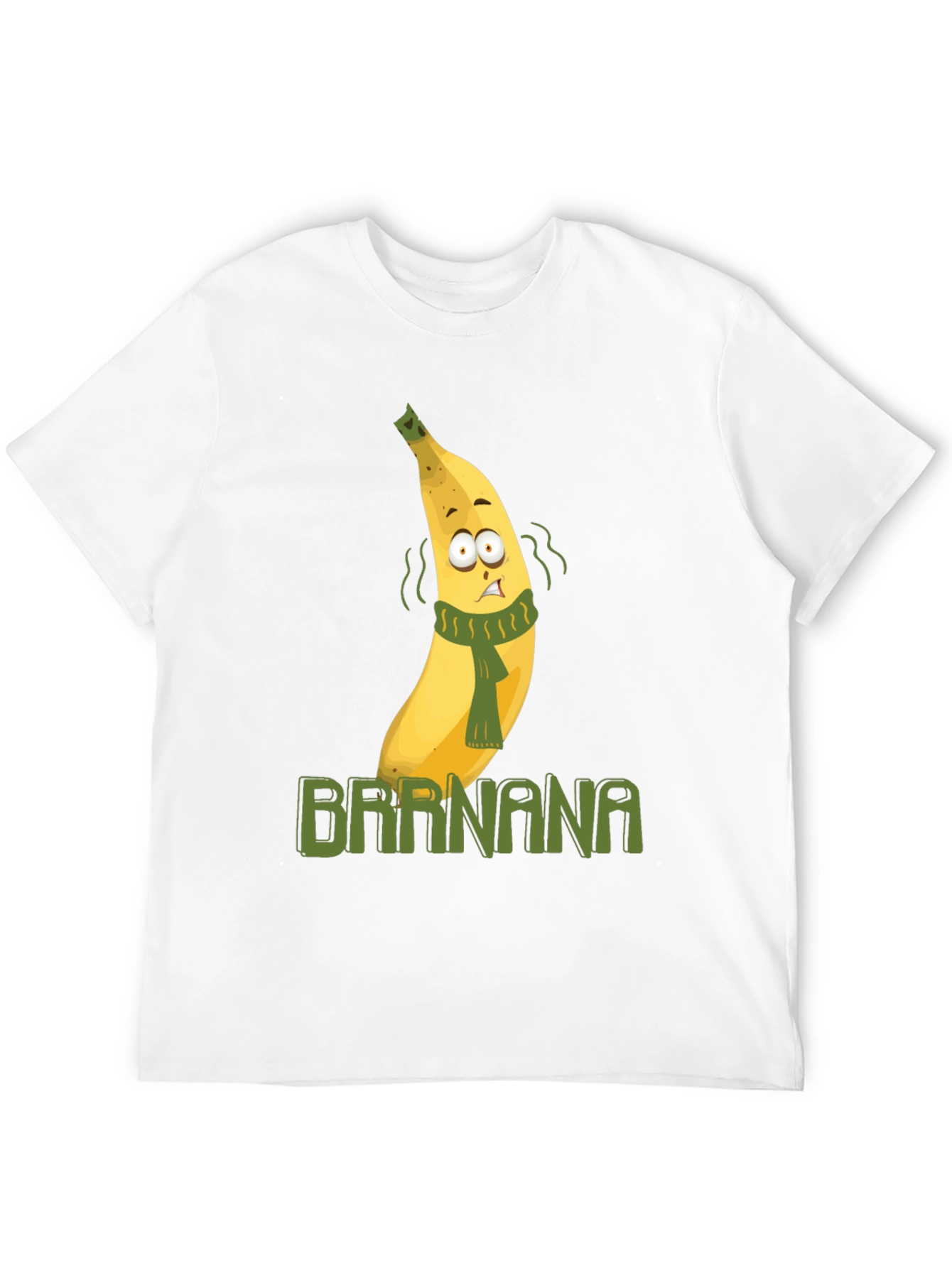 Black Brrr-nana T-Shirt - Humorous Cartoon Fruit Design view 12