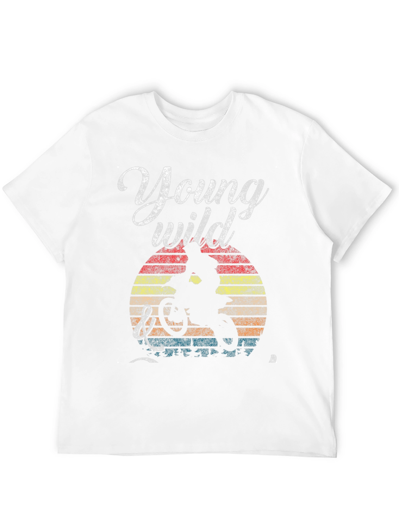 Black Young Wild Mountain Biker Graphic Tee view 12