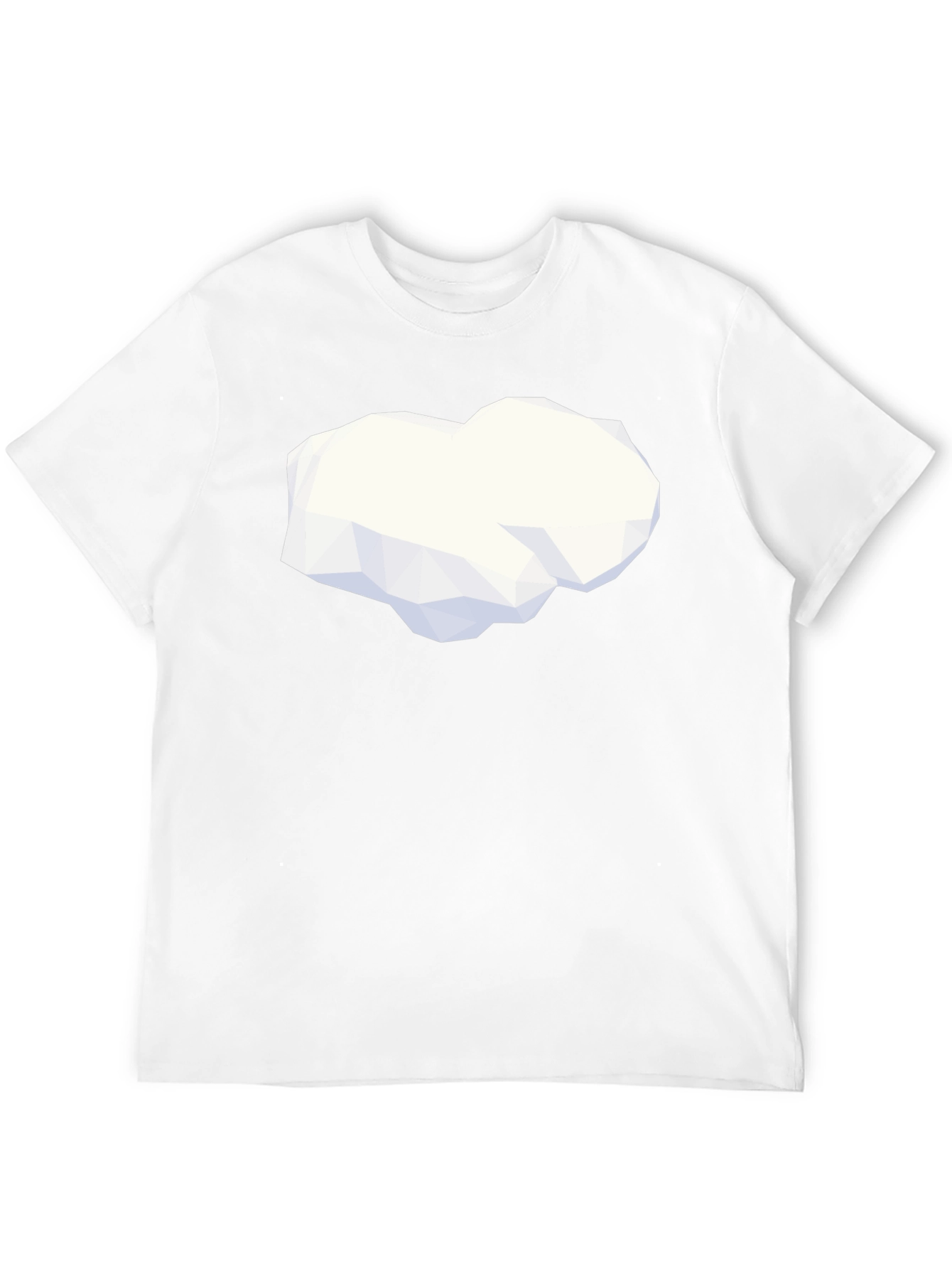 Black Geometric Cloud Graphic Tee - Modern Minimalist Design view 12