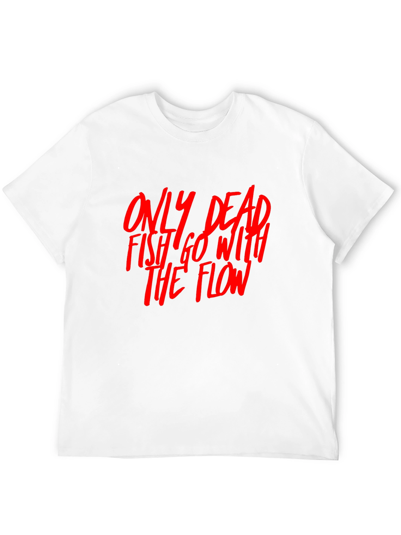 Black Dead Fish Flow Graphic Tee - Black view 12