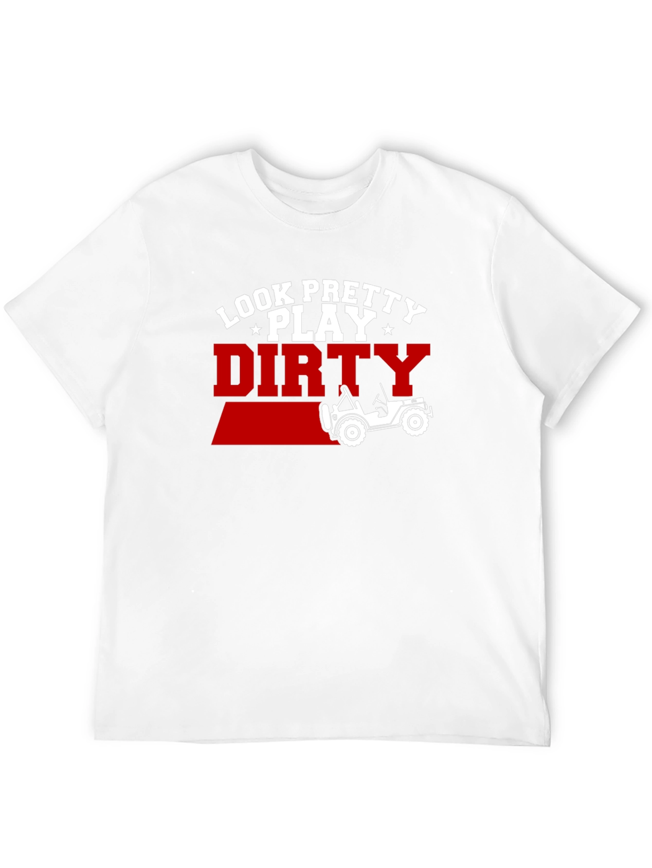 Black Look Pretty Play Dirty Jeep T-Shirt view 12