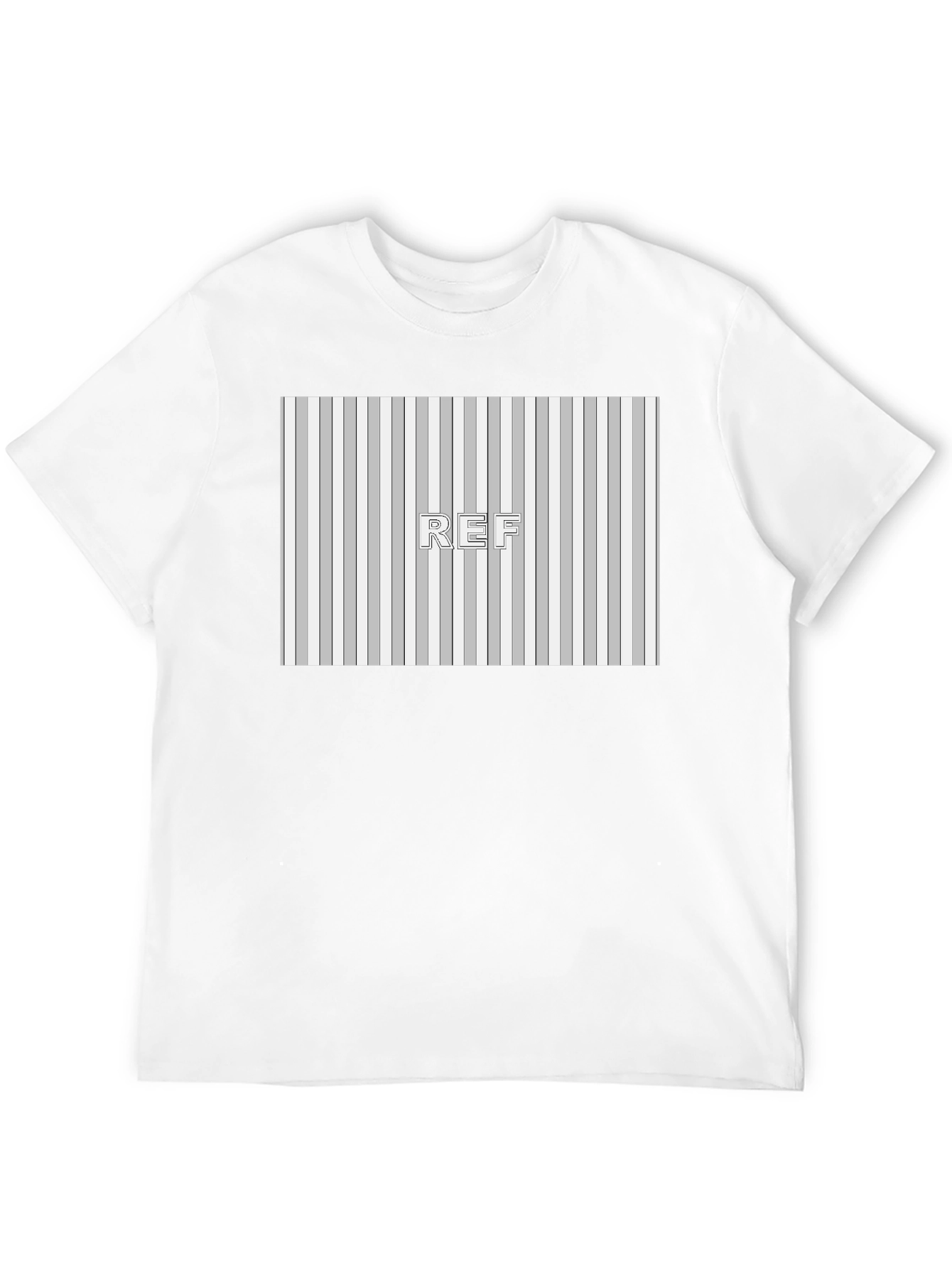 Black Striped Pattern REF Graphic Tee - Black view 12