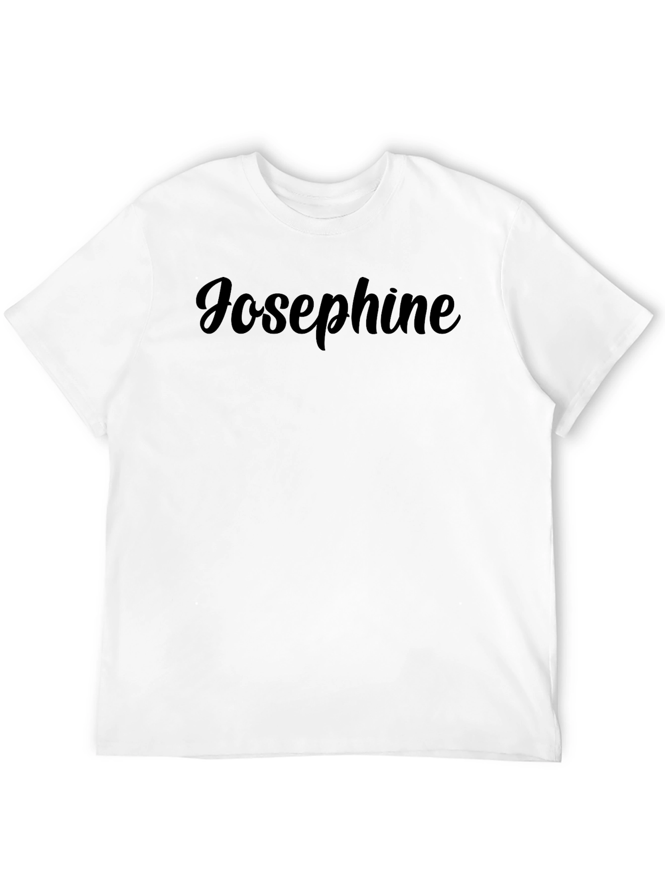 Black Josephine Personalized Black T-Shirt view 12