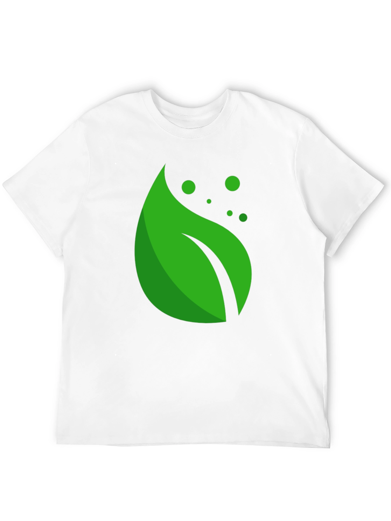 Black Green Leaf Graphic Black T-Shirt view 12