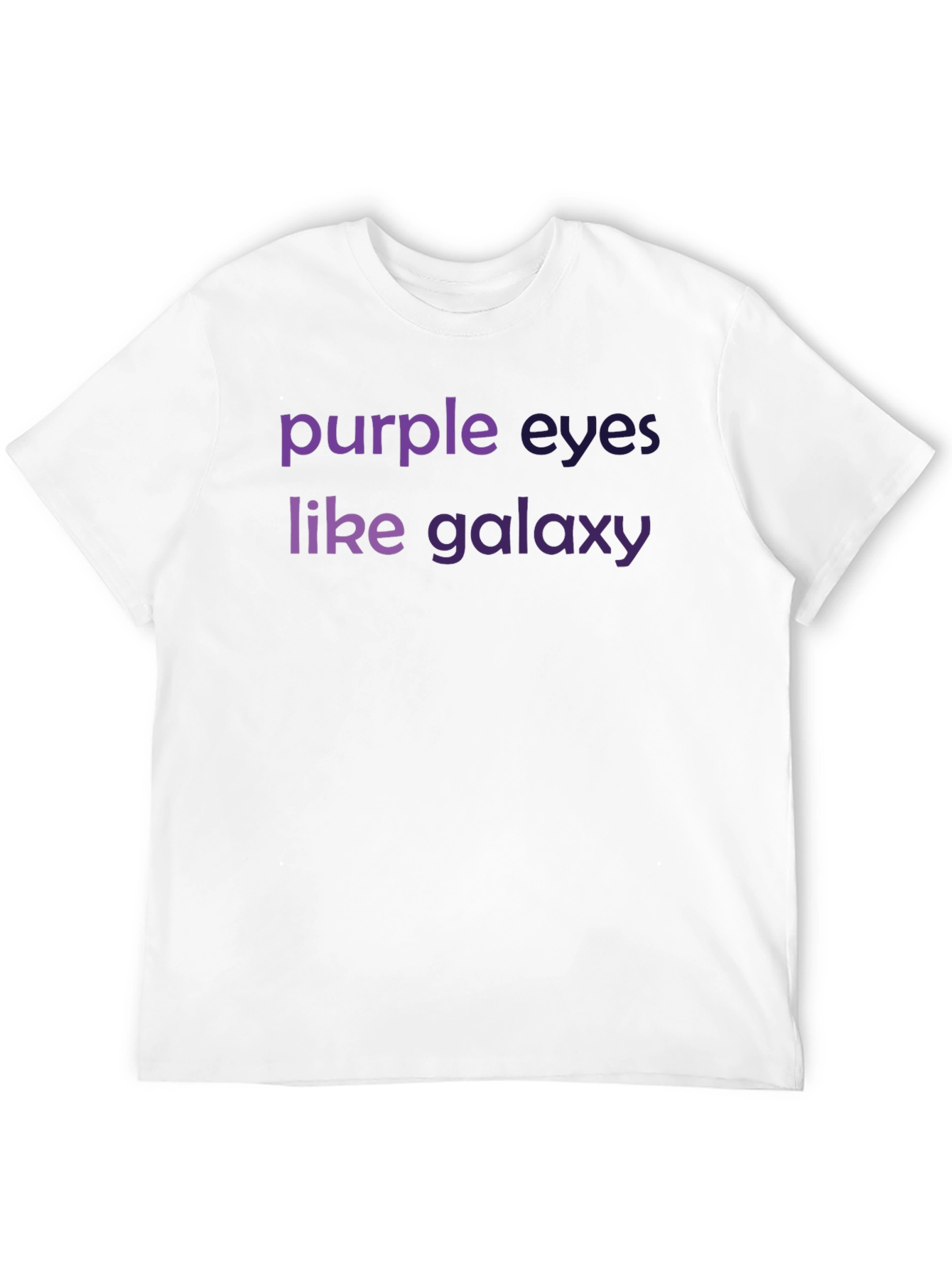 Black Purple Eyes Like Galaxy Graphic Tee view 12