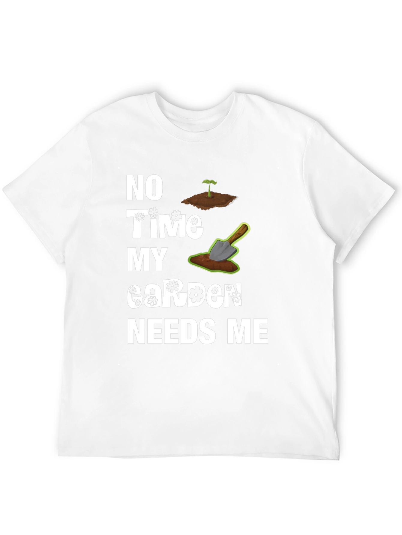 Black Gardener's Humor Tee - My Garden Needs Me T-Shirt view 12