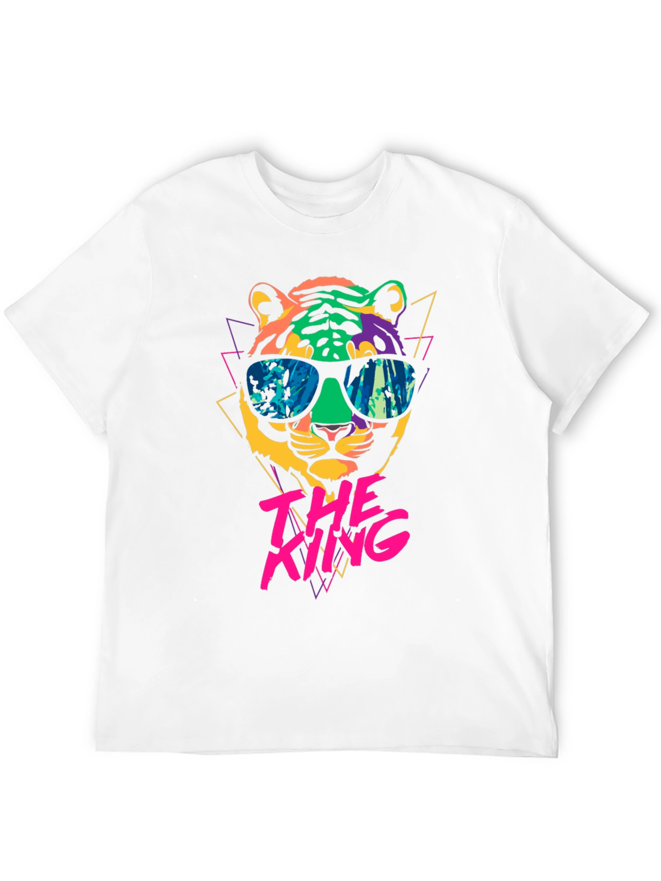 Black Cool Tiger Graphic Tee - The King view 12