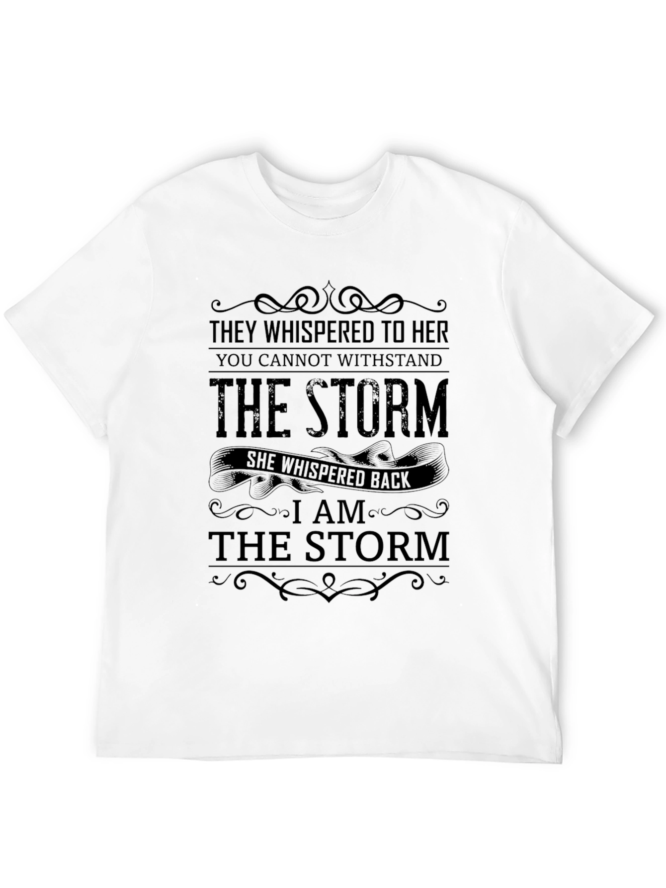 Black I Am The Storm Graphic T-Shirt - Men's Black Tee view 12