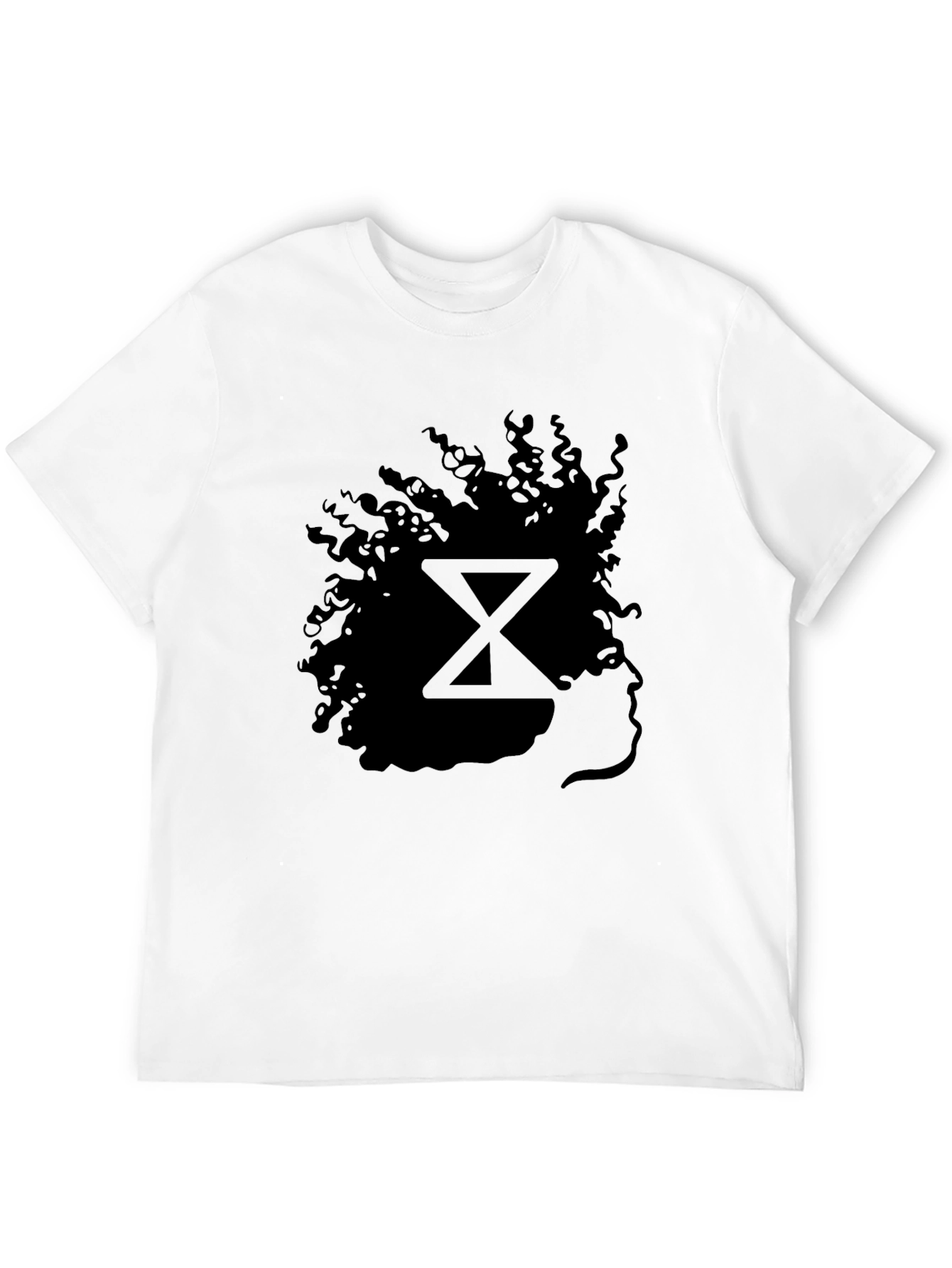 Black Silhouette Graphic Print Black T-Shirt view 12