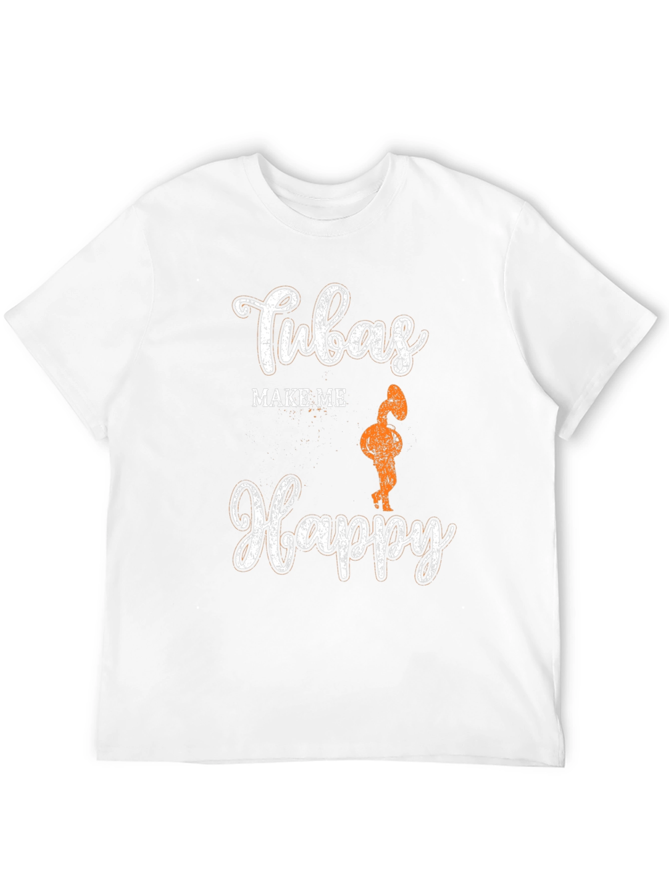 Black Tubas Make Me Happy Graphic Tee view 12