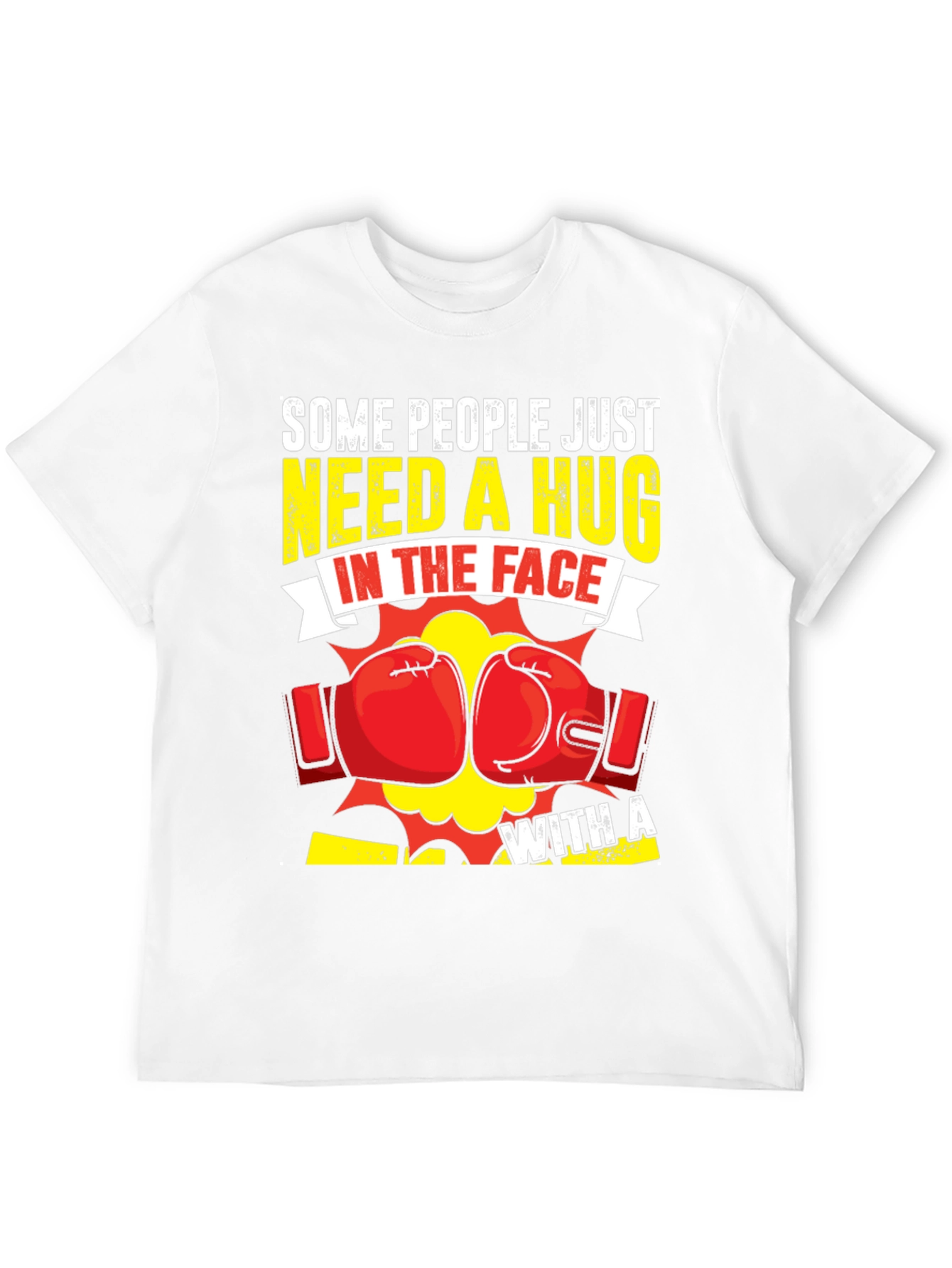 Black Funny Boxing "Hug In The Face" Graphic Tee view 12