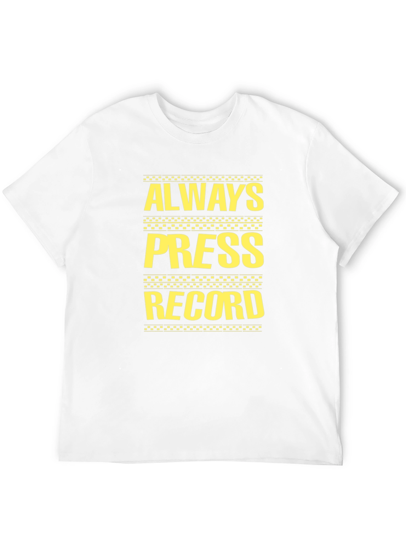 Black Always Press Record Graphic Tee - Black view 12