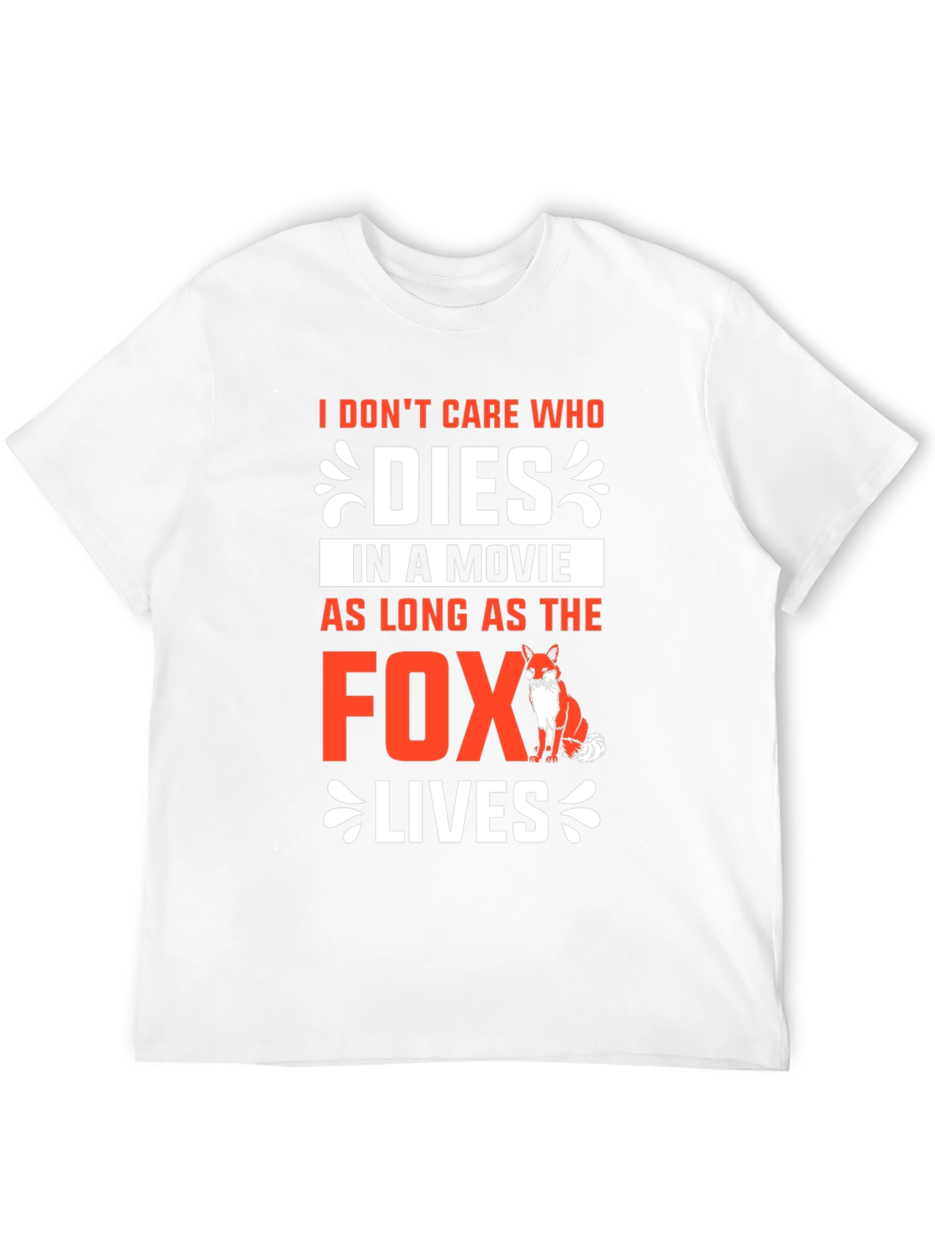 Black Funny Fox Movie Lover T-Shirt view 12