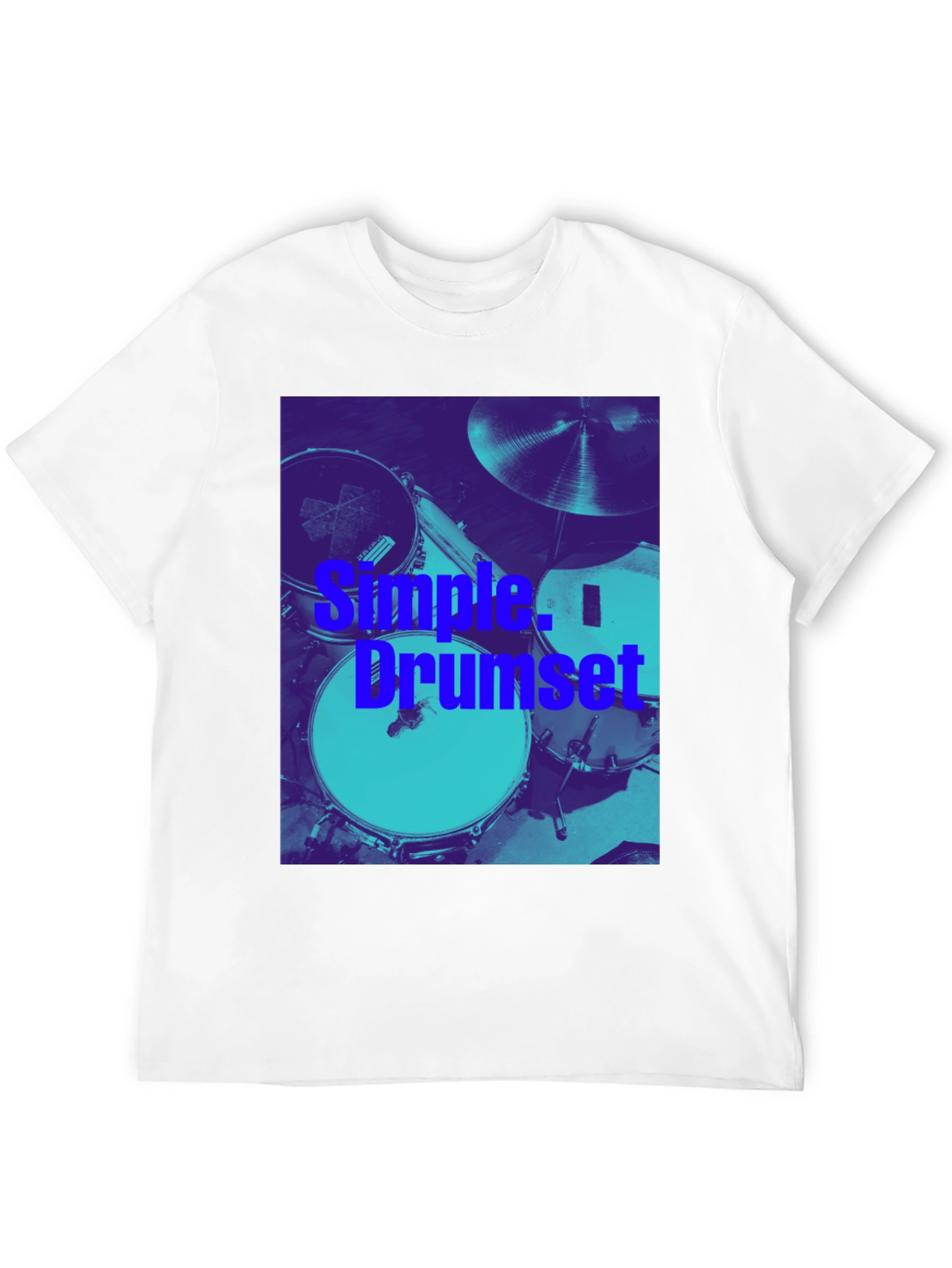 Simple Drumset Graphic Tee - Musician's Style - 12
