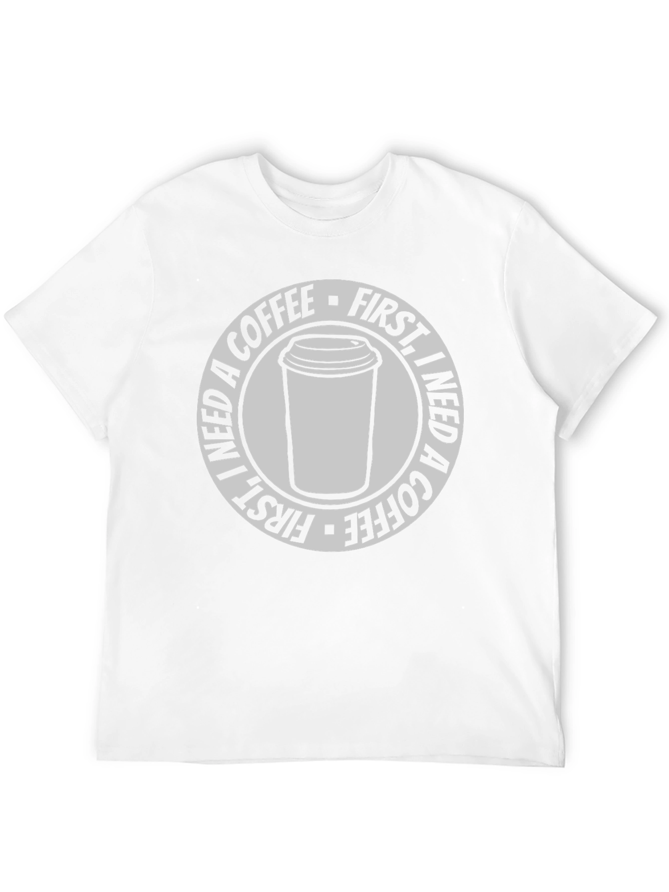Black I Need a Coffee First Graphic T-Shirt - Black view 12