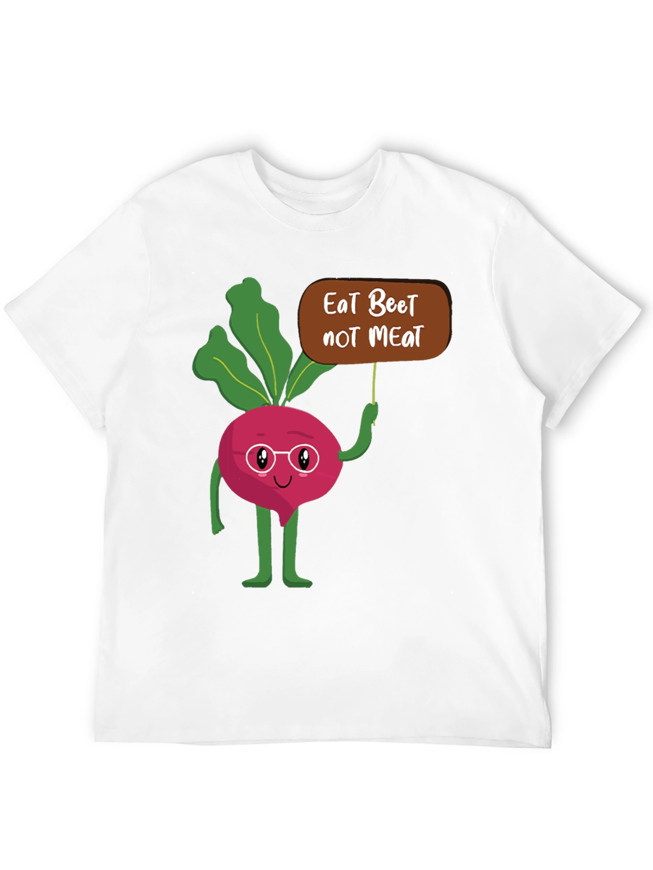 Black Eat Beet Not Meat Graphic T-Shirt view 12
