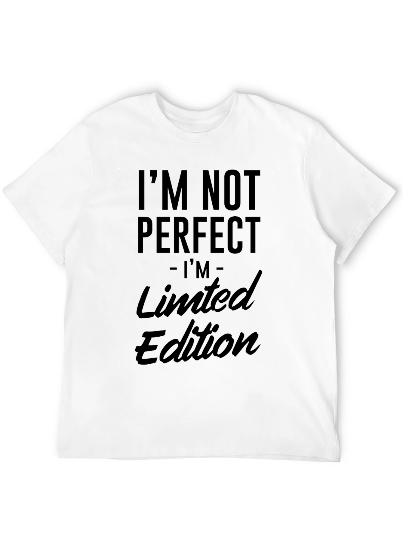 Black I'm Not Perfect Limited Edition Black T-Shirt view 12