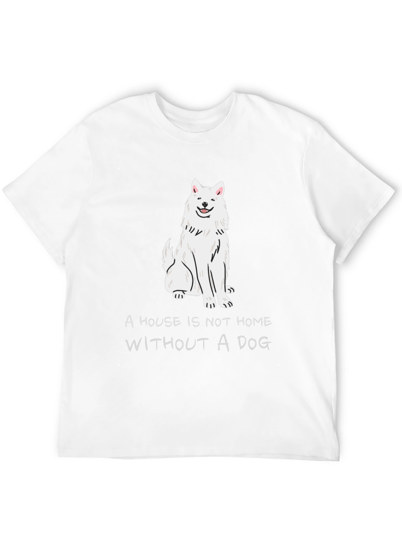 Black Dog Lover T-Shirt: "A House is Not a Home Without a Dog" view 12