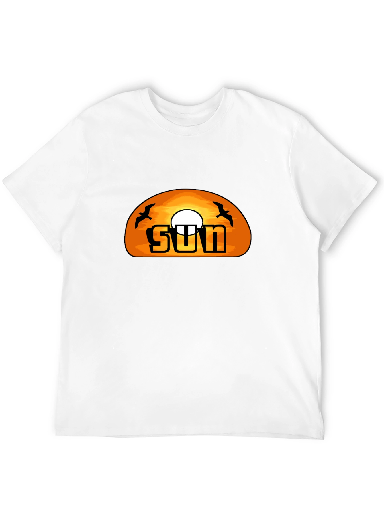Black Sunset Graphic T-Shirt -  Cool Black Tee view 12