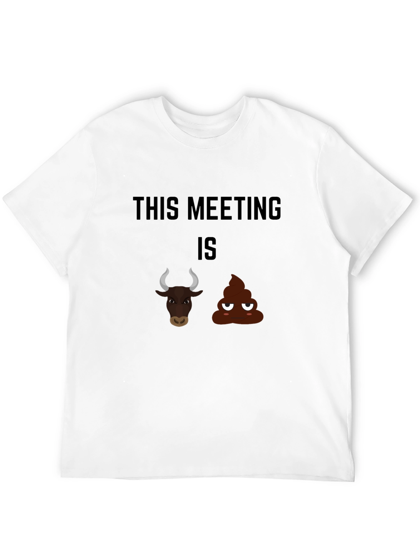 Black Funny 'This Meeting is Bullshit' Graphic Tee view 12