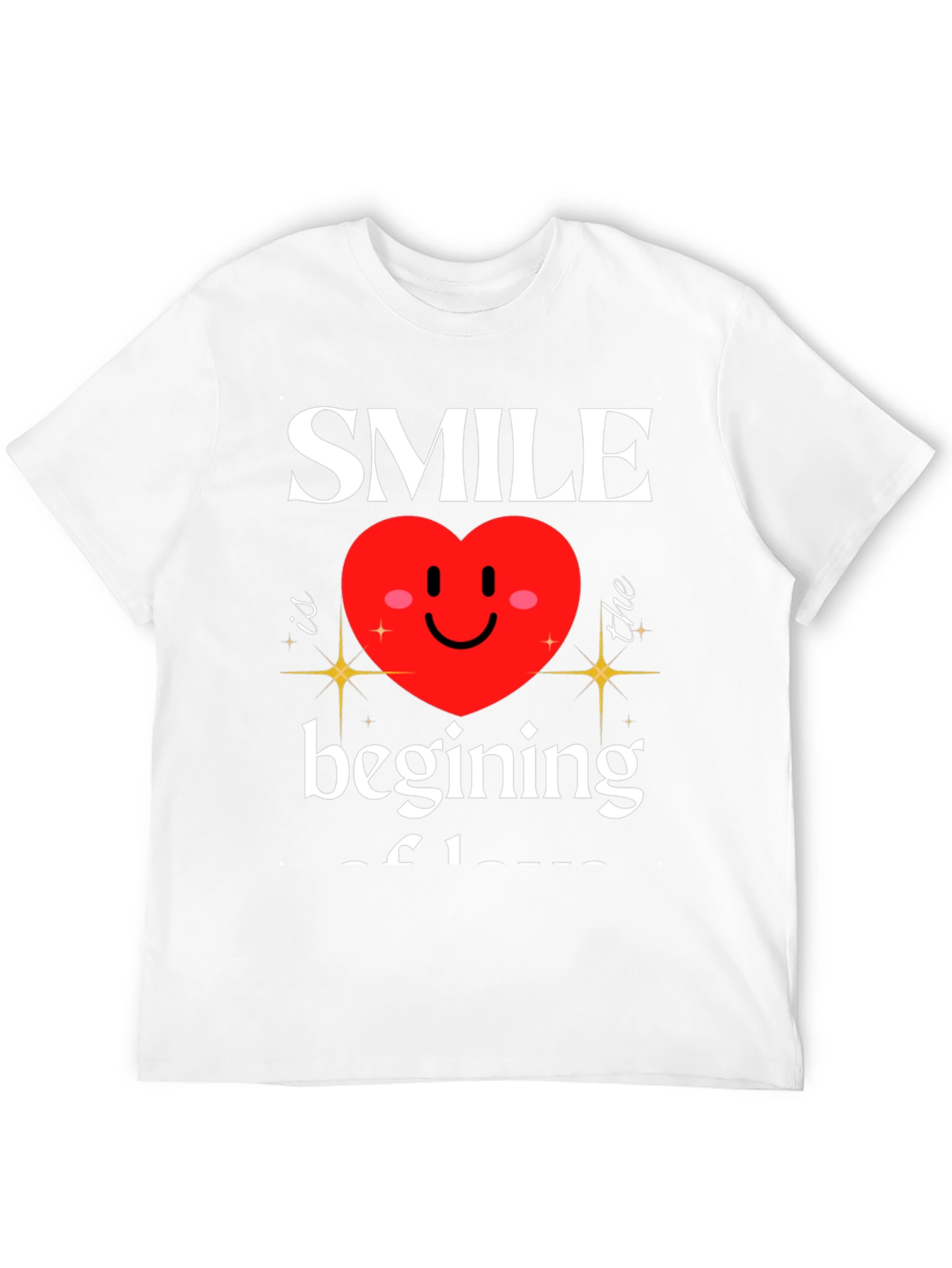 Black Smile Beginning of Love Graphic T-Shirt view 12