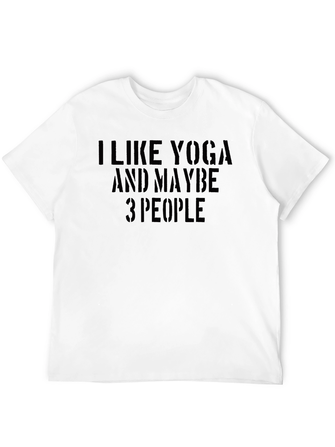 Black Yoga Lover's Black Cotton Tee - Maybe 3 People view 12