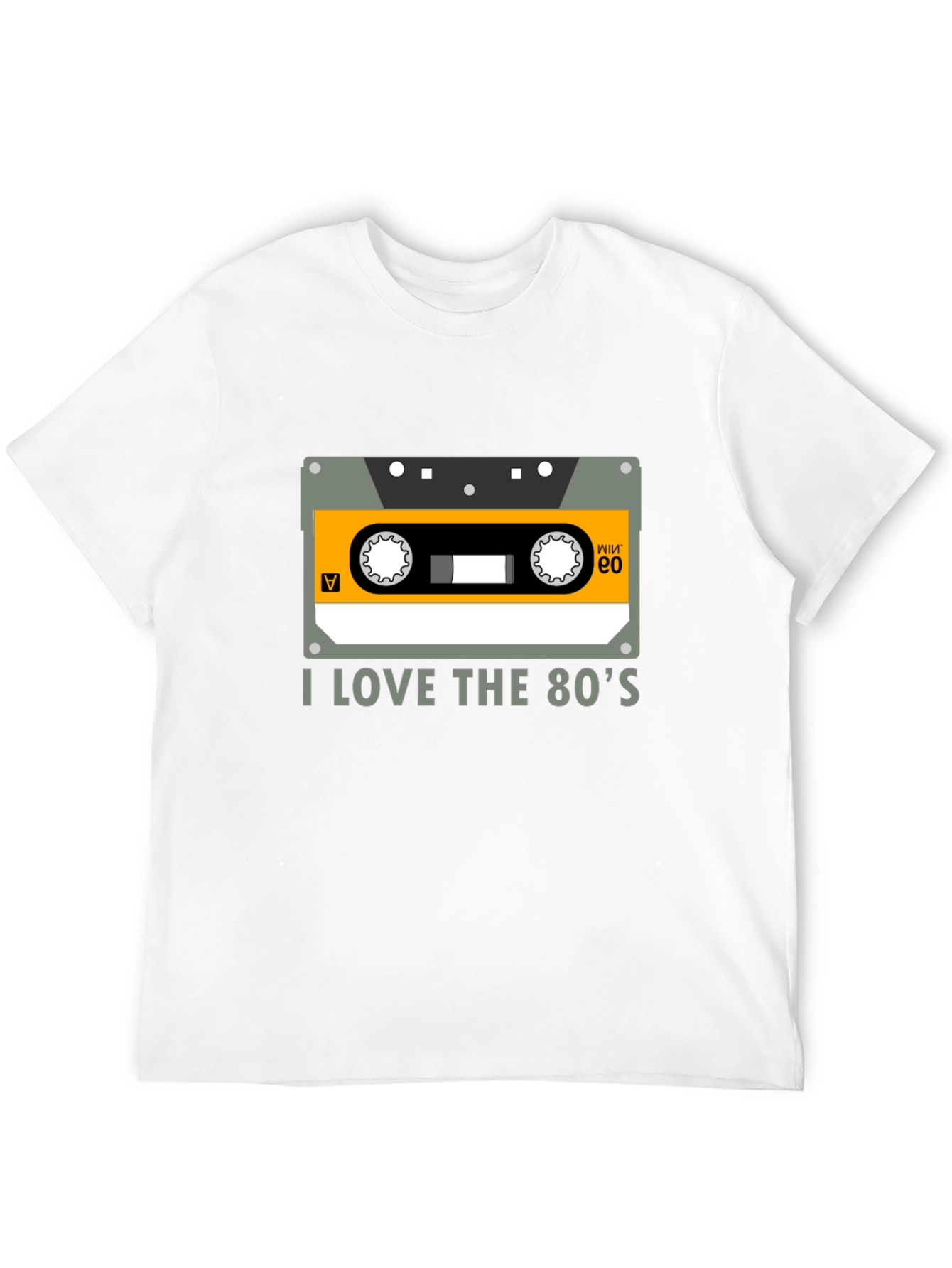 Black I Love the 80's Cassette Tape Black Graphic Tee view 12