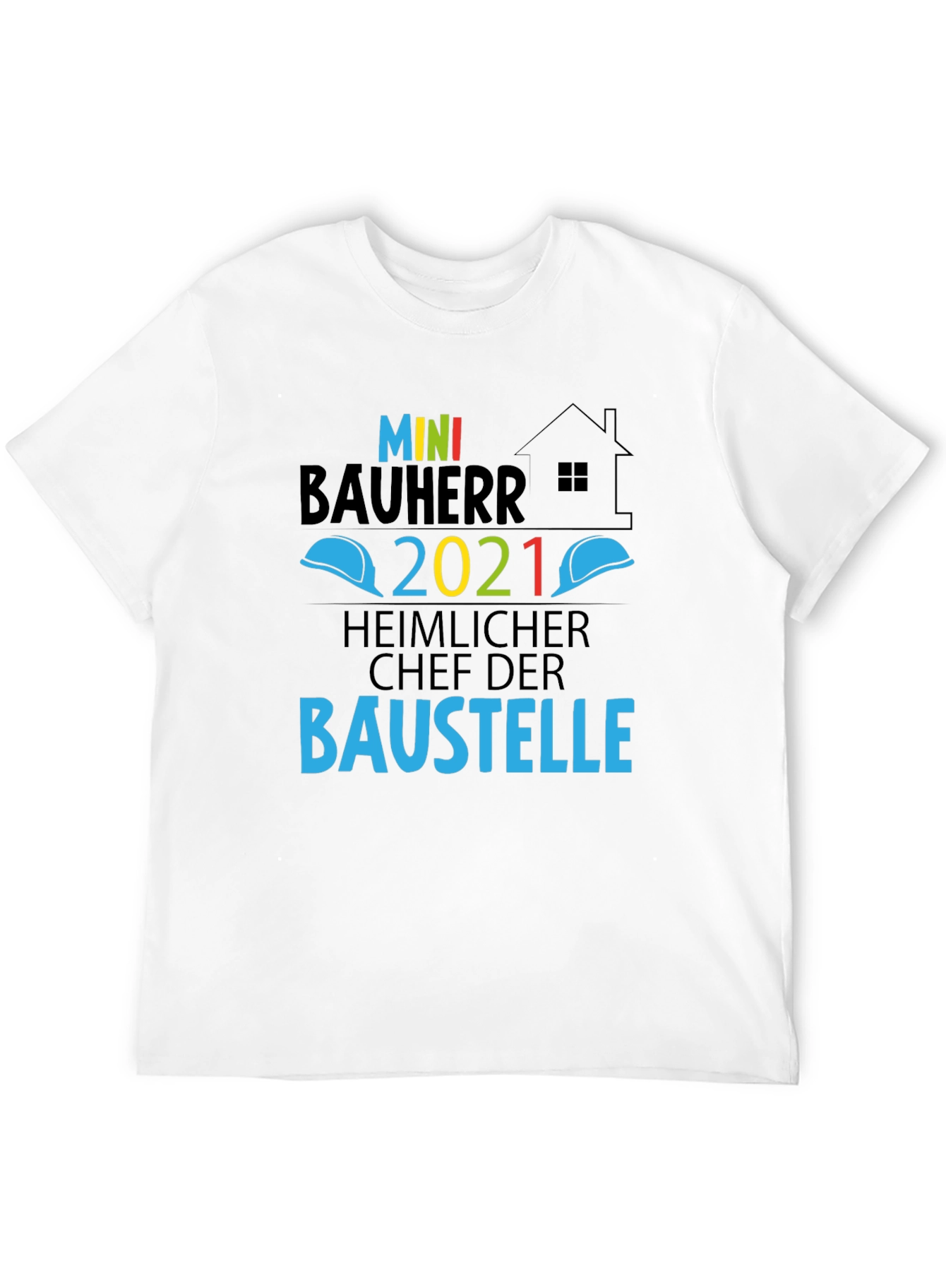 Black Mini Bauherr 2021 Construction Boss T-Shirt view 12