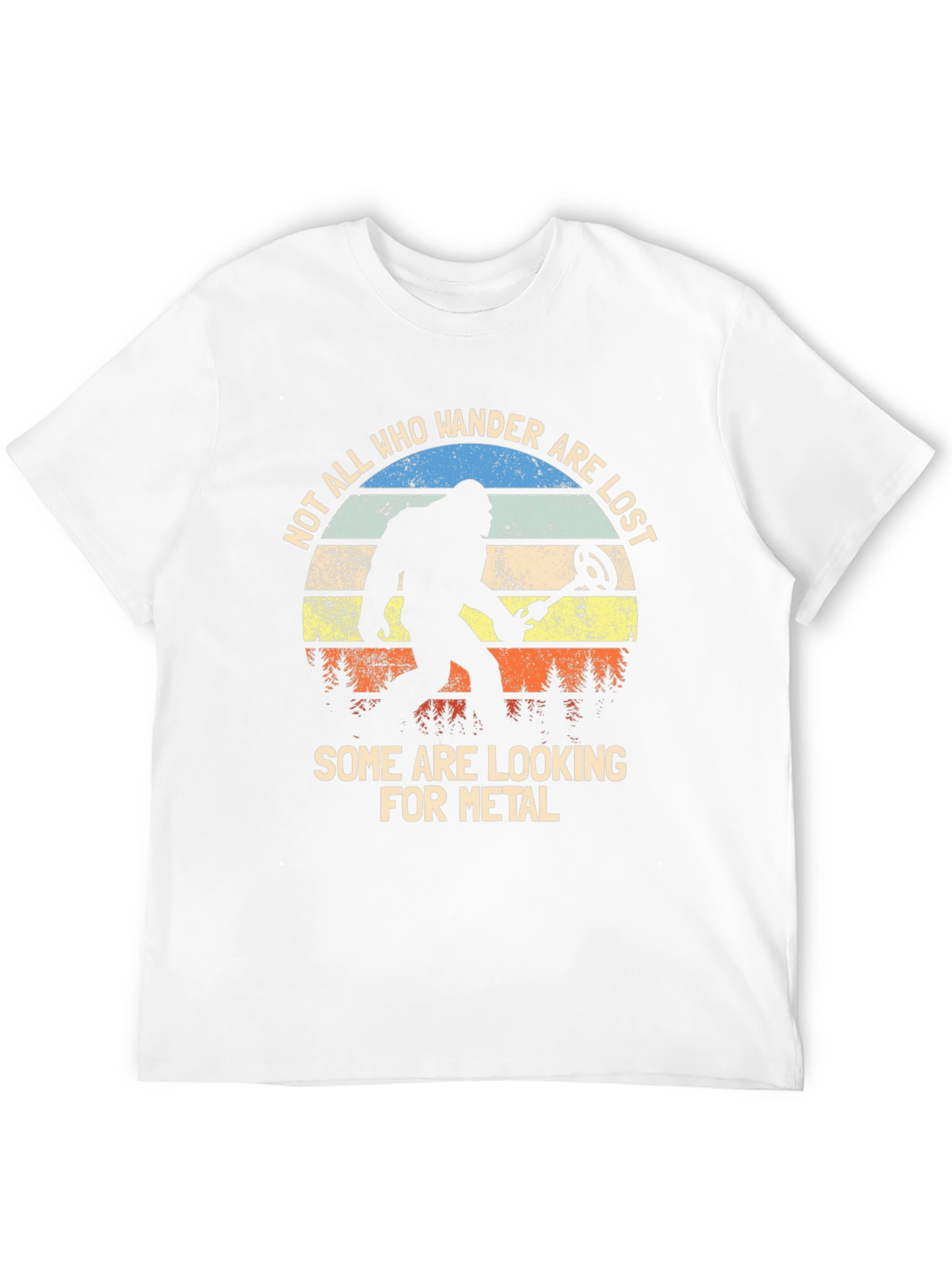 Black Bigfoot Metal Detecting T-Shirt - Wanderer Tee view 12