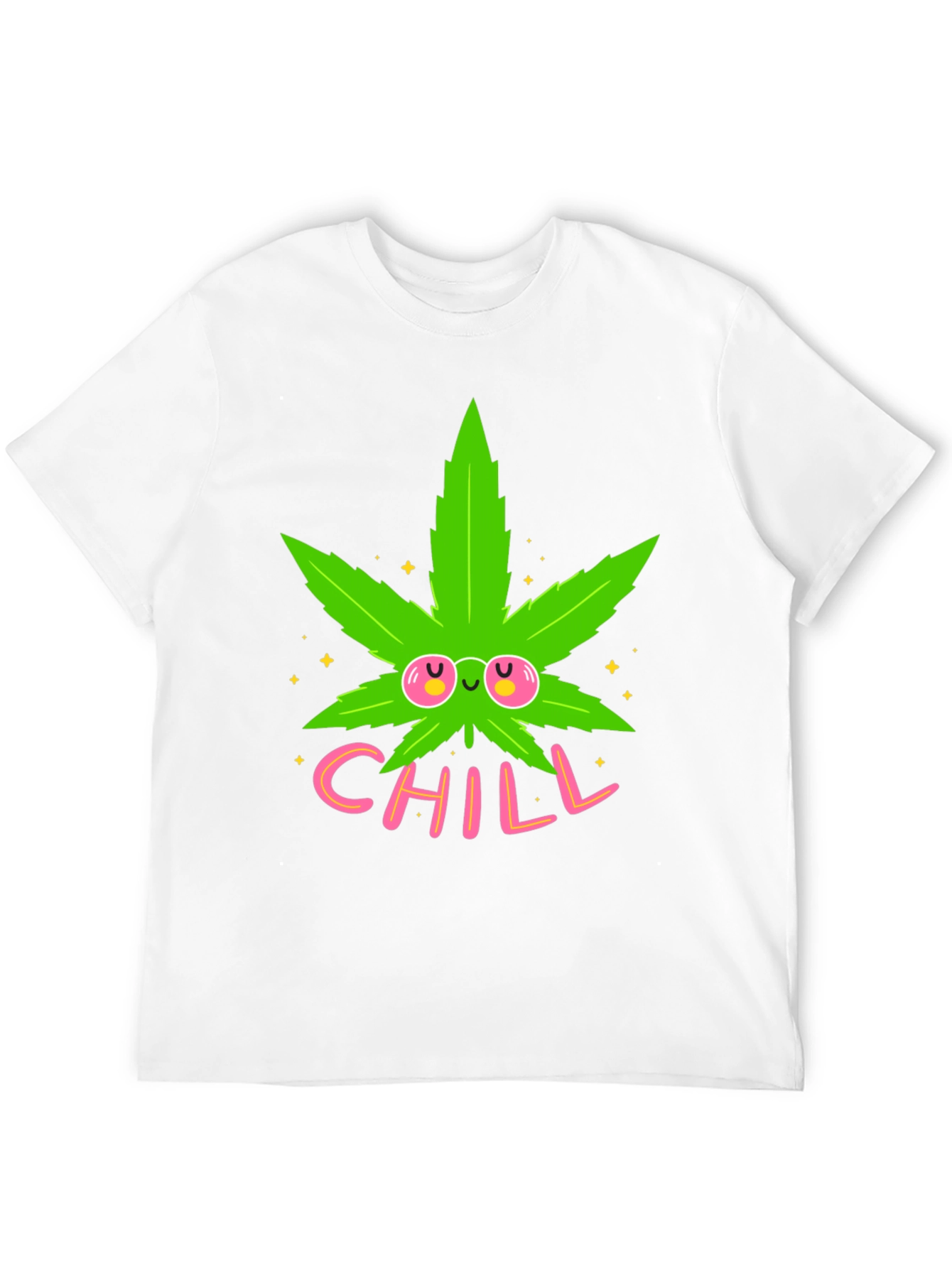 Chill Cannabis Leaf T-Shirt - Funky Design - 12