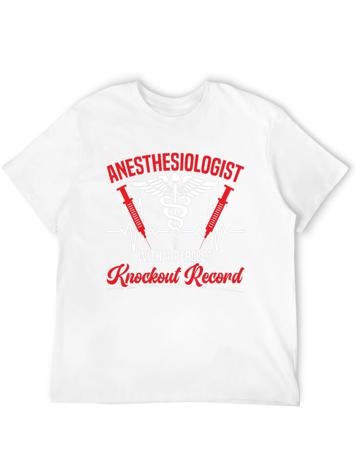 Black Anesthesiologist Knockout Record T-Shirt view 12