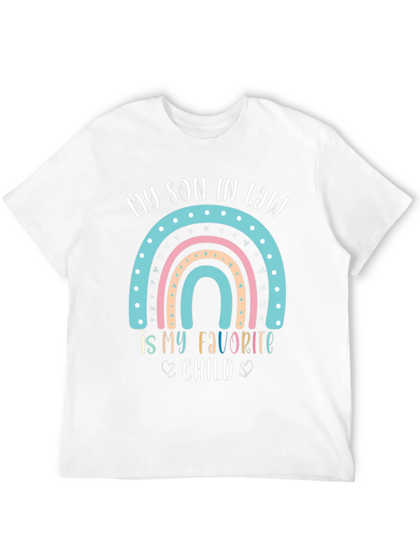 Black My Son In Law Favorite Child Rainbow T-Shirt view 12