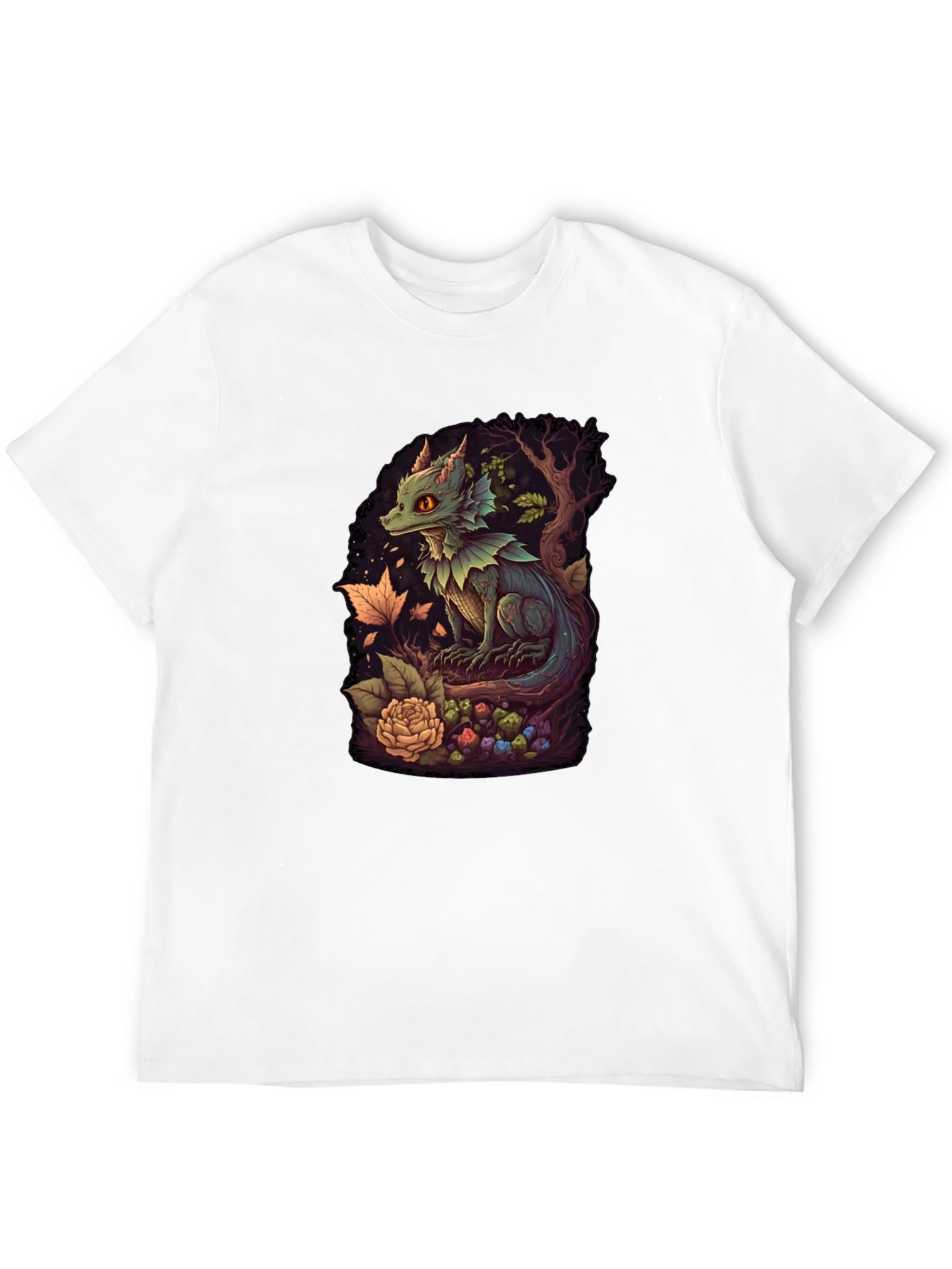 Black Dragon Graphic Tee - Unique Fantasy Design view 12