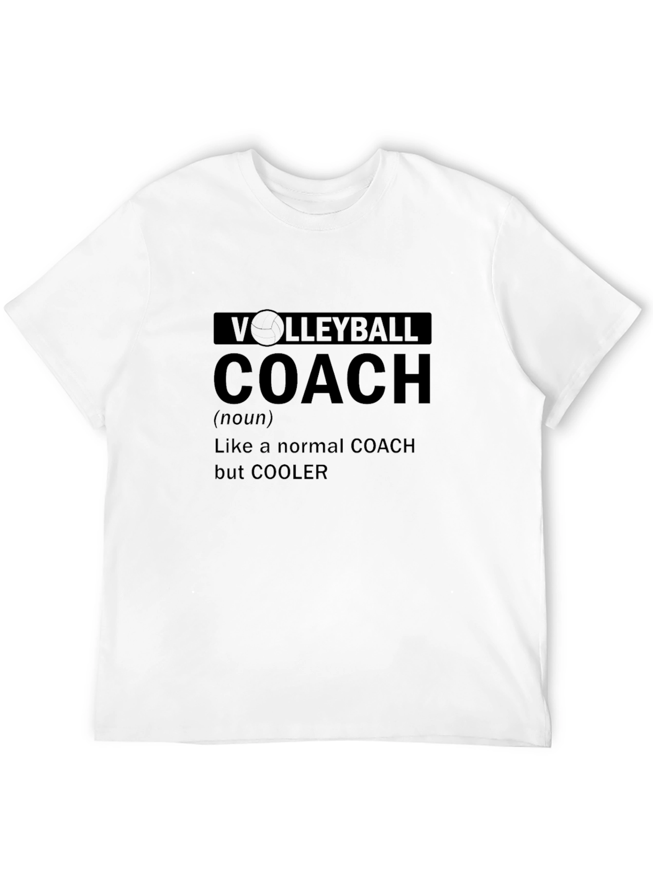 Black Volleyball Coach Graphic Tee - Cool & Comfy view 12